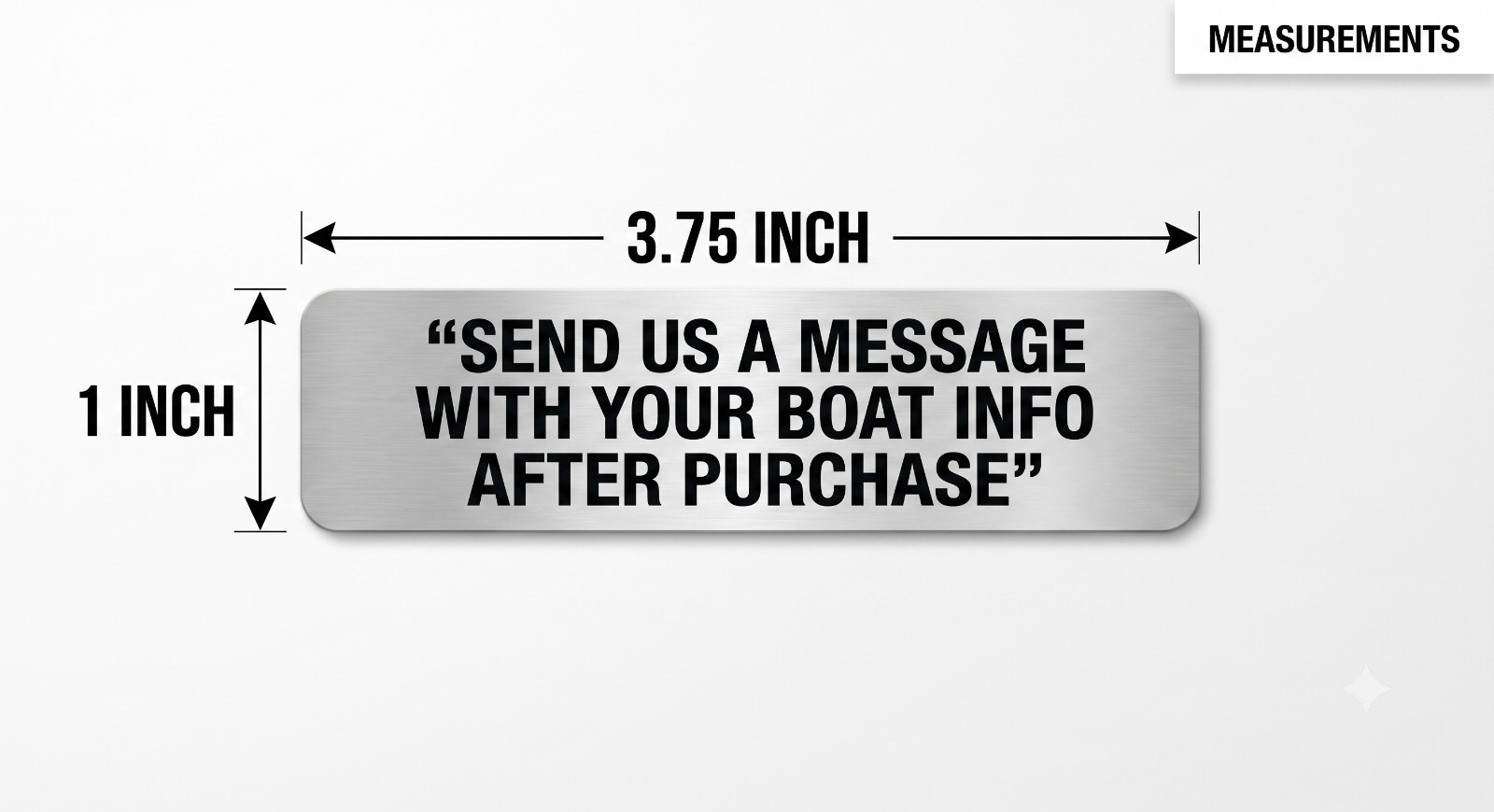 Custom Boat HIN Plate Hull Identification Number Replacement Decal 3.75×1