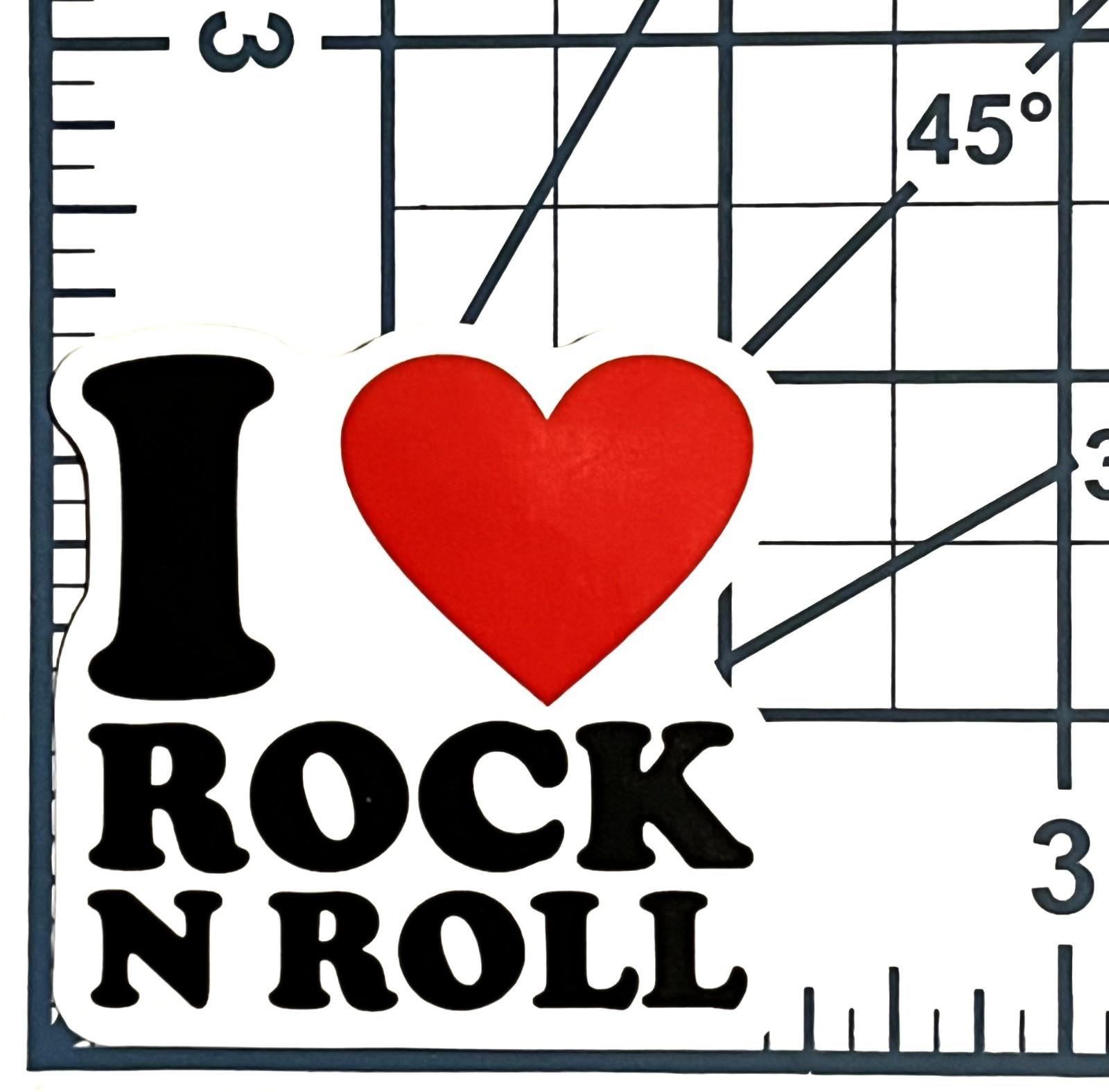 I Love Rock N Roll Vinyl Sticker Die Cut Music Decal Journal Scrapbook Gift