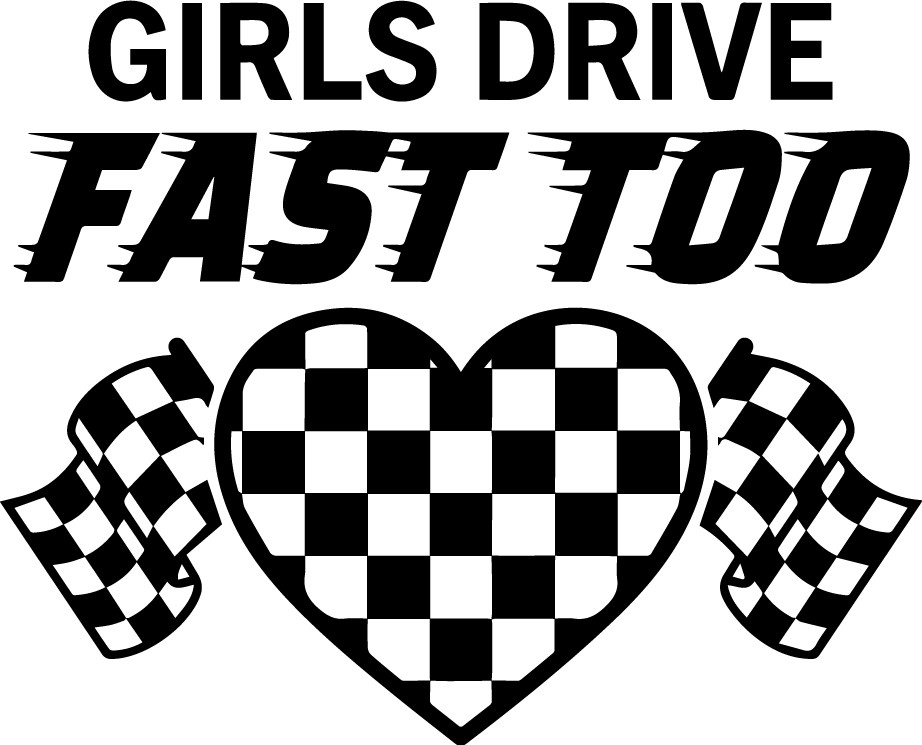 Girls Drivers Decals Sticker 4"