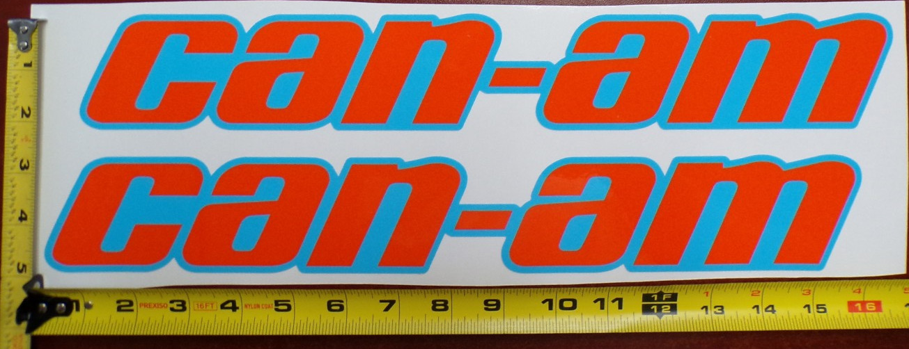 CAN-AM MAVERICK X3 R GRAPHIC DECAL STICKER USA MADE BLUE ORANGE SOLID THICK