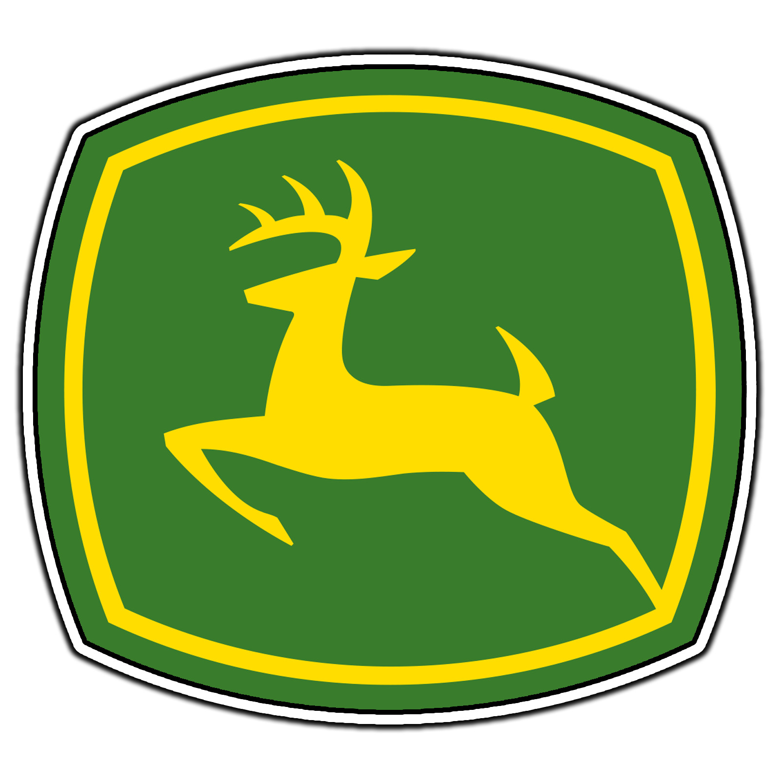John Deere Logo #1 Sticker Waterproof Vinyl Decal Die-Cut Laptop Car