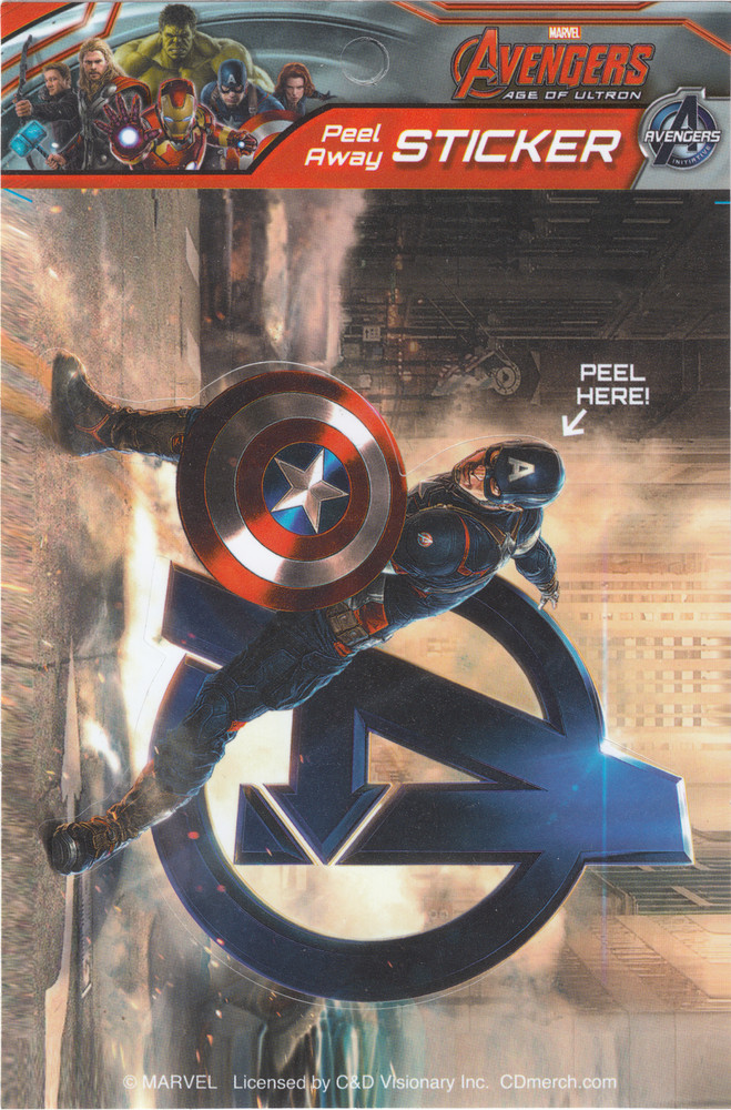 Sticker – Captain America Avengers A Marvel Comic Superhero 3.5" Decal #5681