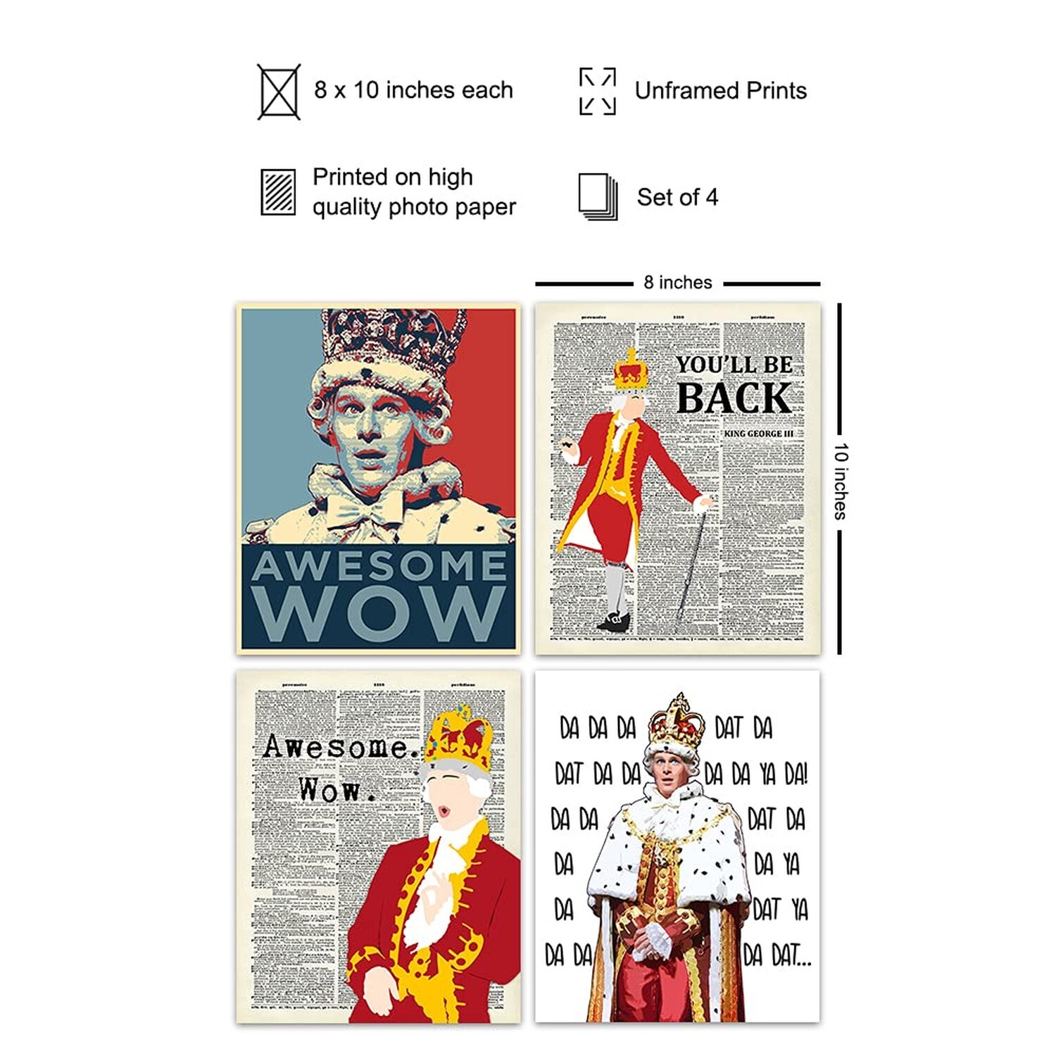 Wall Art – Musical Merchandise – King George Poster Print Home Decor – Awesom…