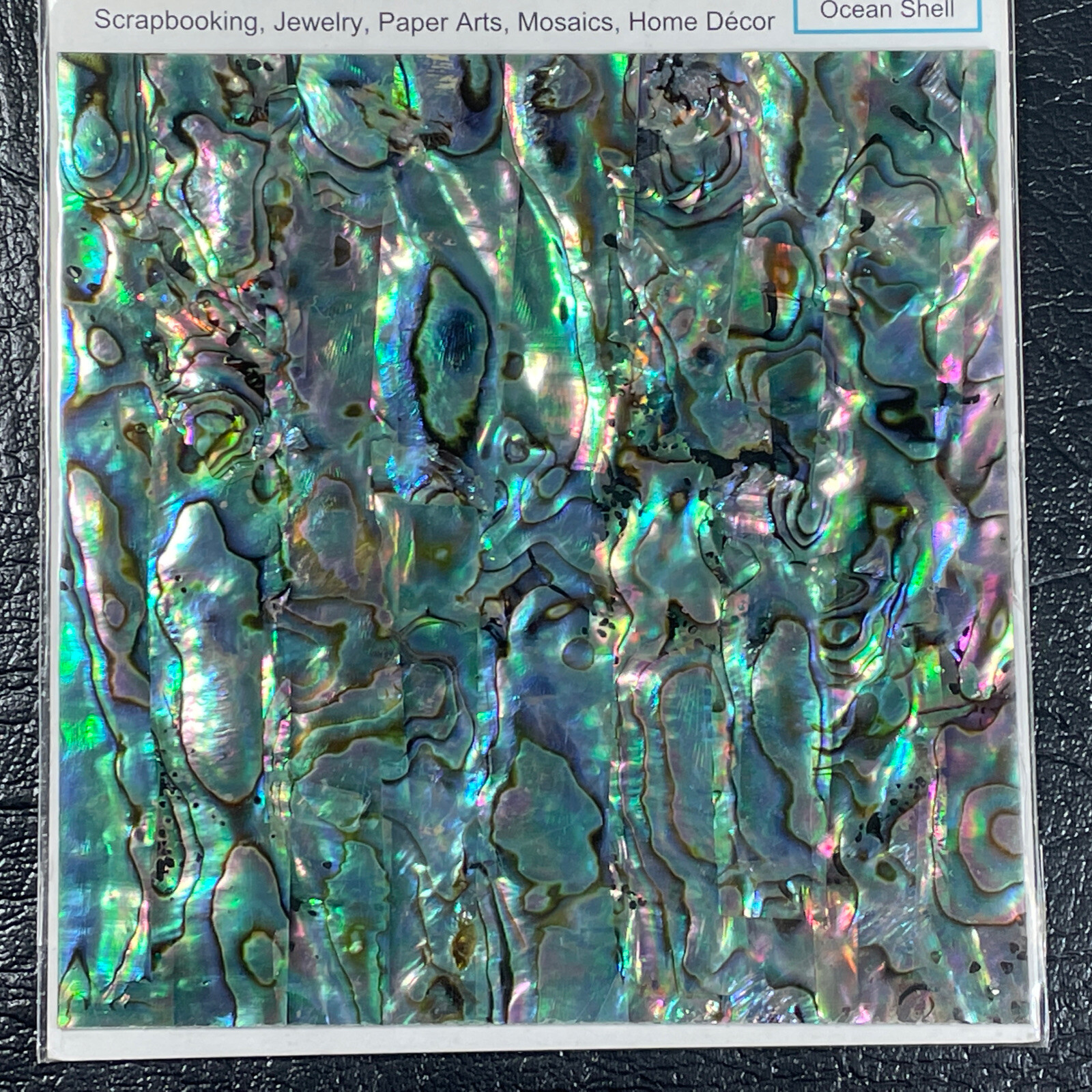 Natural Mother of Pearl Shell Peel & Stick Scrapbook Jewelry Home Decor 4×4 New