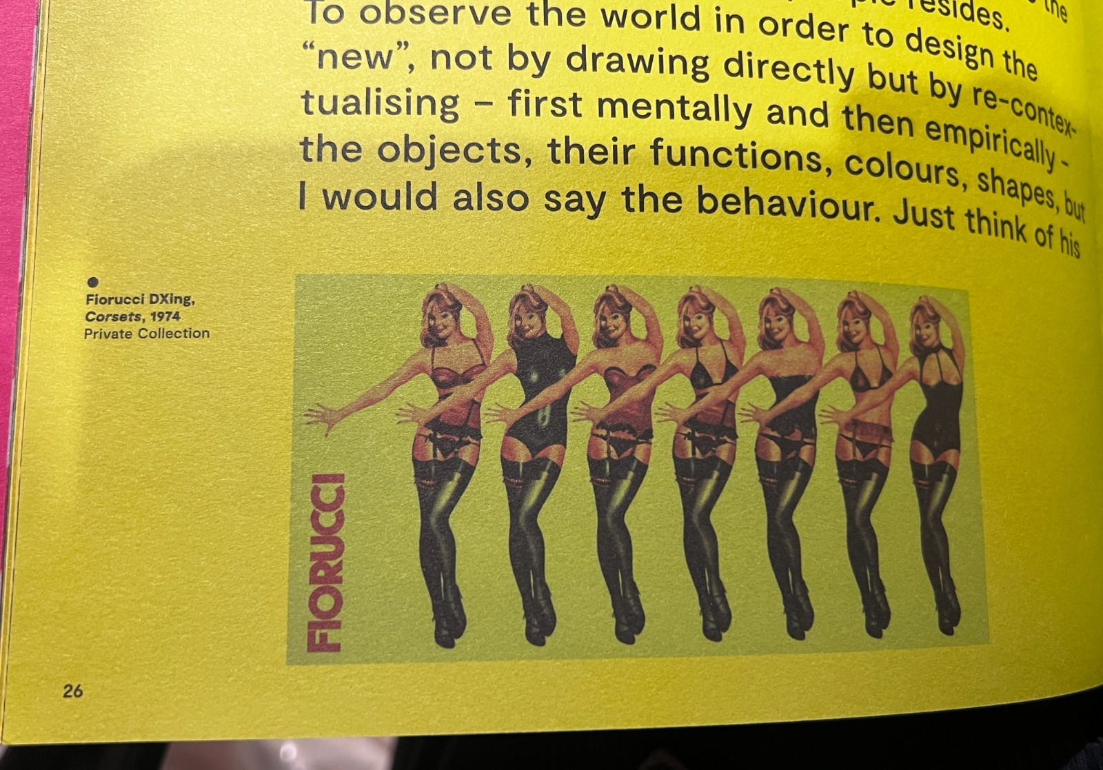 1974 FIORUCCI 7 Women in Lingerie Sticker Very RARE & Cool Milano !