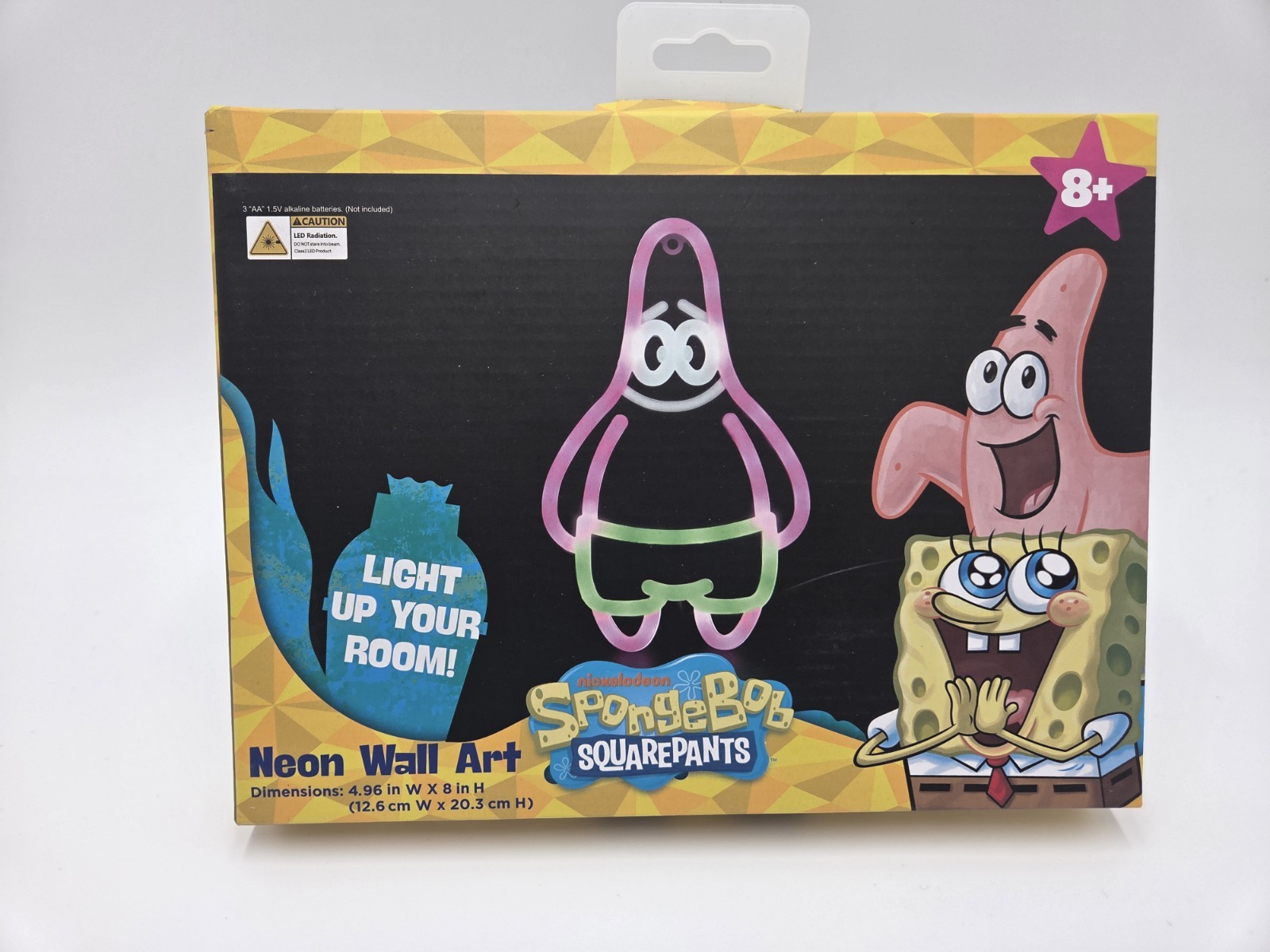 Set of 2 SpongeBob SquarePants and Patrick Neon Wall Art Nickelodeon (Brand New)