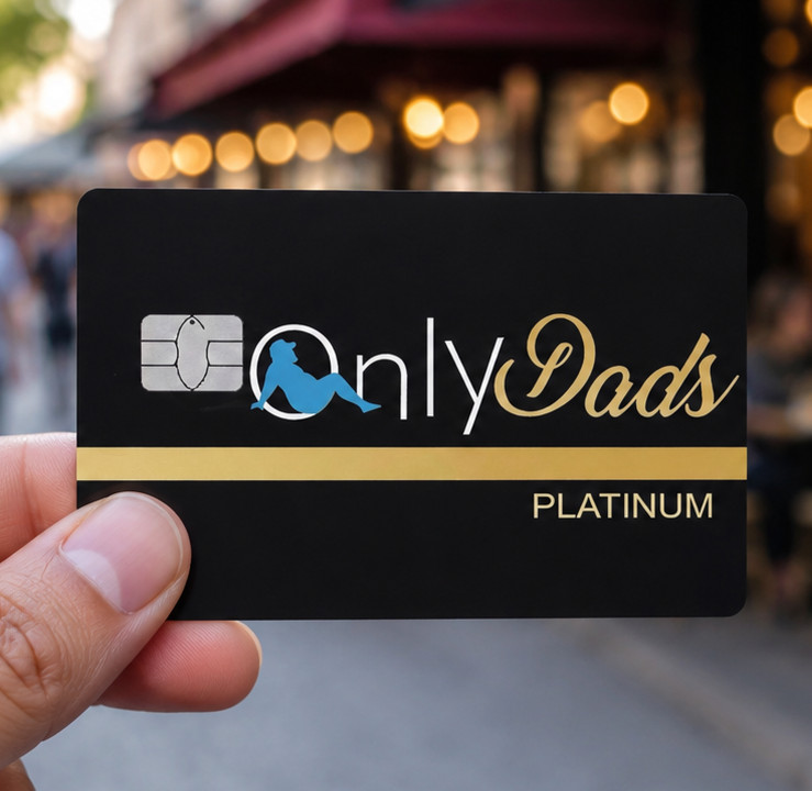 OnlyDads Credit Debit Card Skin Cover Sticker Chip Funny Decal – 2 Pack