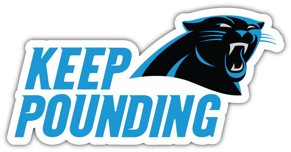 Carolina Panthers Keep Pounding NFL Sport Car Bumper Sticker Decal "SIZES"