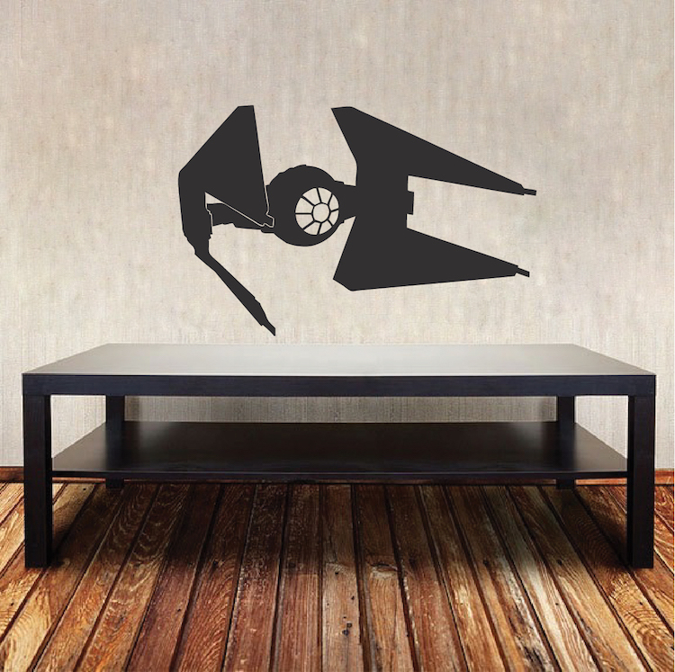 Tie Fighter Wall Decal Sticker, Star Wars Wall Decal, Empire Wall Stickers, g92