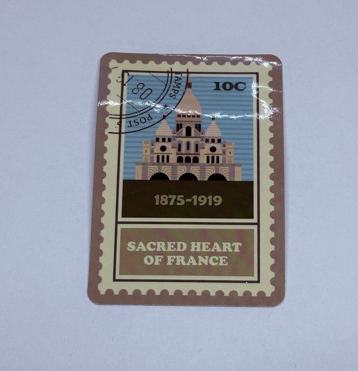 Sacred Heart Of France Postage Stamp Novelty Sticker Vinyl Decal Travel Art Tc9