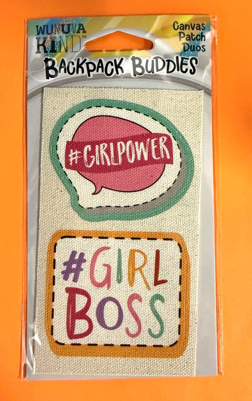 GIRL POWER BOSS 2 PACK DIE CUT CANVAS 2.5" DECALS STICKERS FOR CLOTH FREE SHIP