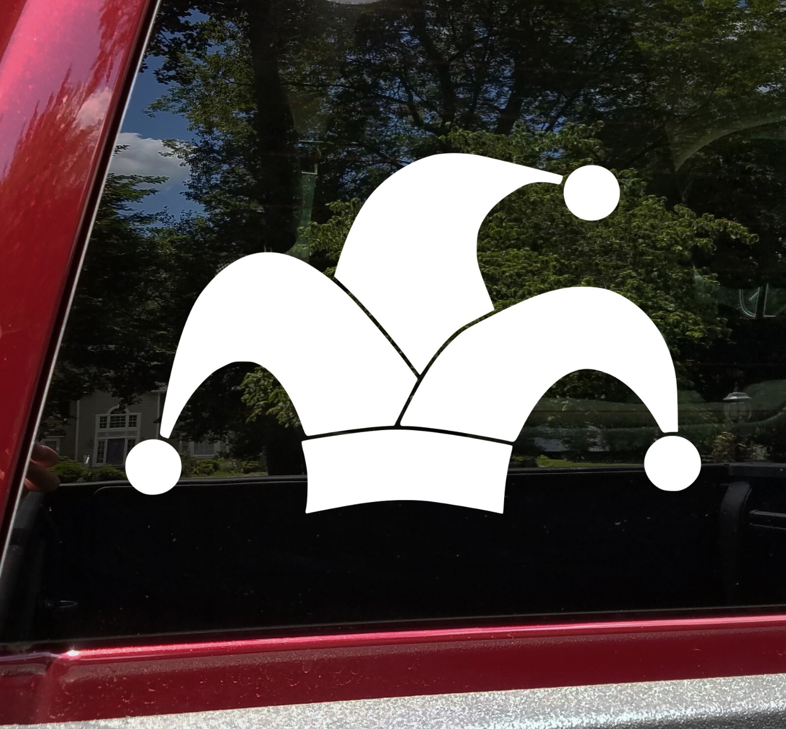 JESTER HAT Vinyl Sticker -V1- Jester's Cap Fool King's Court – Die Cut Decal