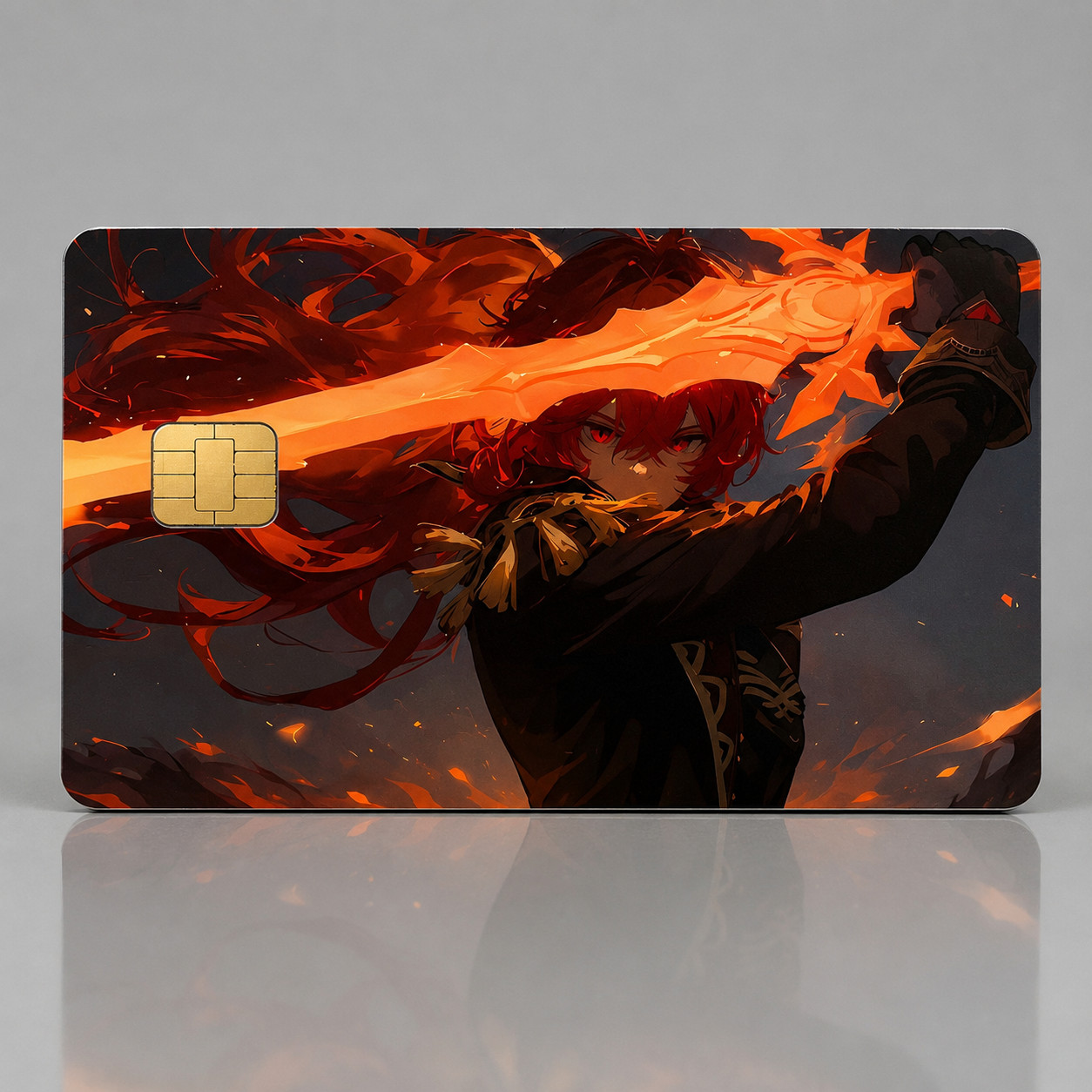 Diluc & The Wolf's Gravestone Genshin Impact Debit Card Credit Card Skin