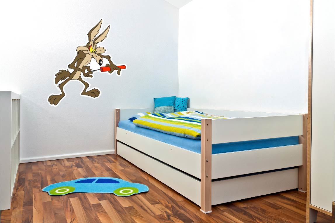 Wile E. Coyote Road Runner Cartoon Vinyl Sticker Decal WALL *SIZES*