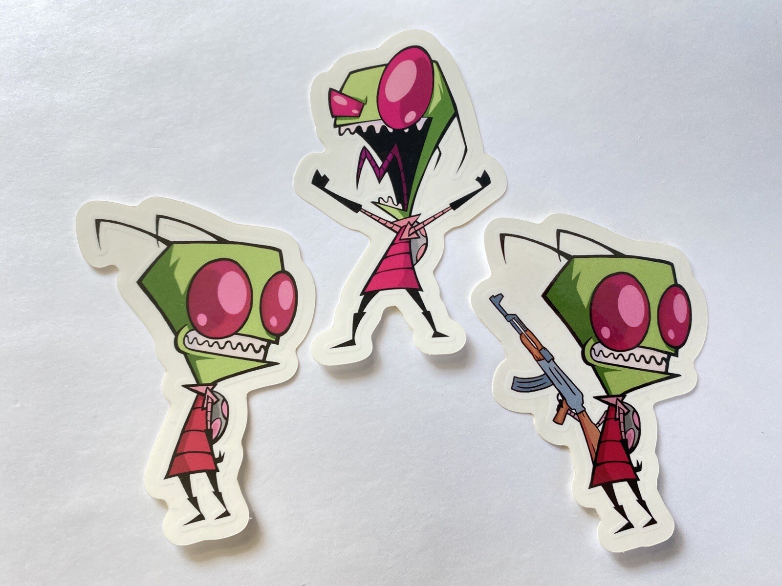Invader Zim Indoor/Outdoor ~3.5 Inch Vinyl Diecut Stickers | UV/Water Resistant