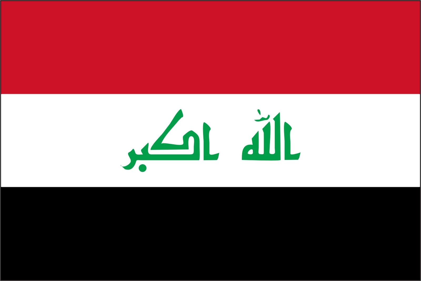 Iraq Flag Vinyl Decal / Sticker ** 5 Sizes **