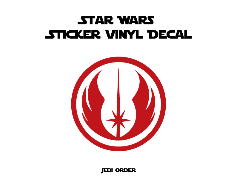 Star Wars Sticker Vinyl Decal Jedi Order Die Cut Car Window Wall Decal