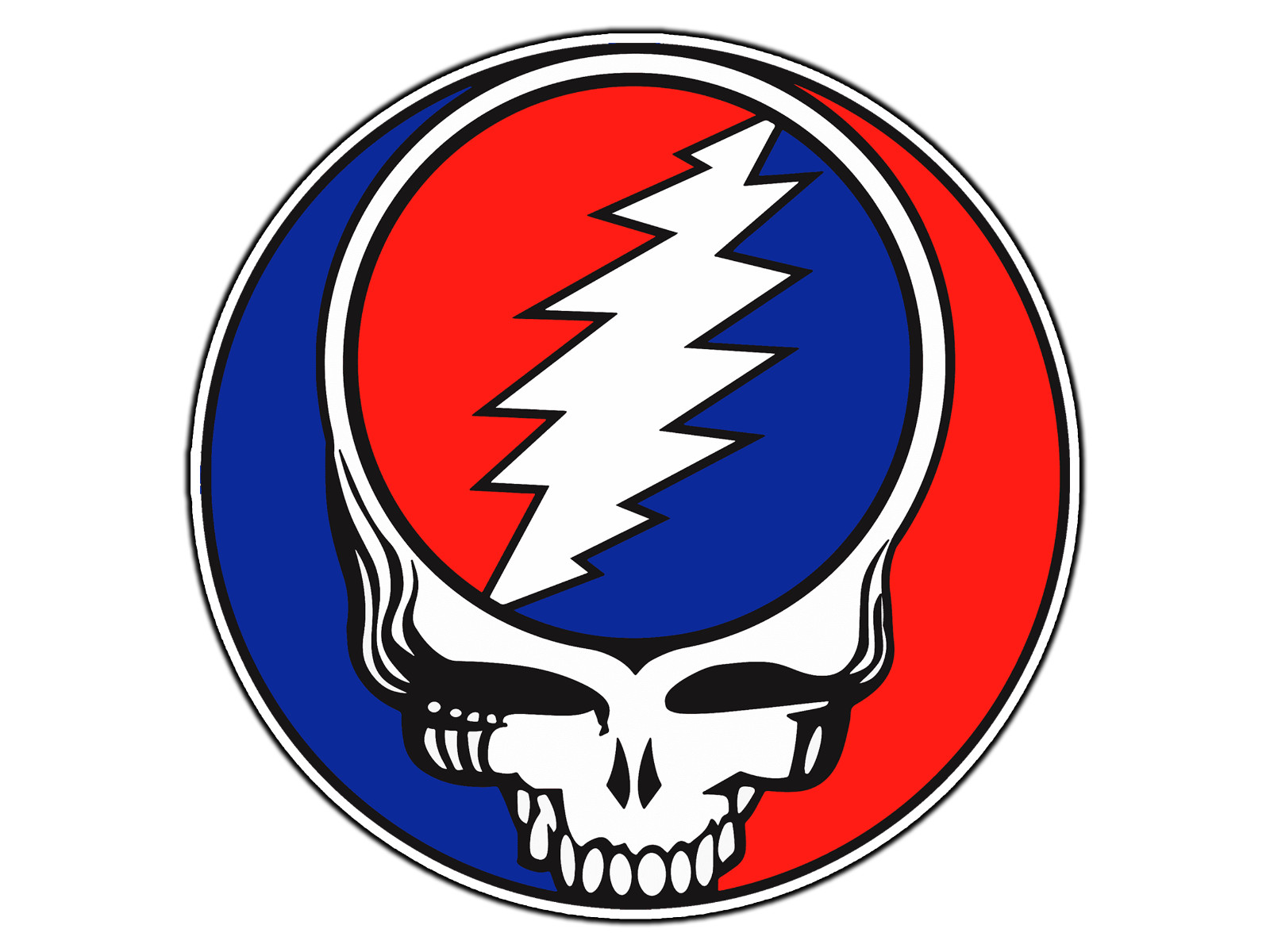 #0724 Grateful Dead Logo #1 Waterproof Vinyl Sticker Decal Die-Cut