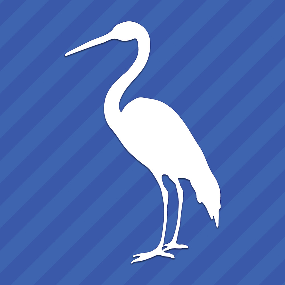 Crane Bird Vinyl Decal Sticker