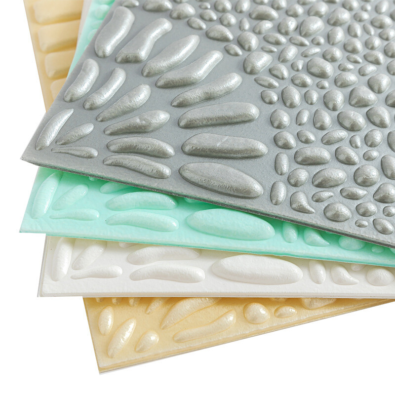 2 X Self Adhesive 3D Wall Sticker Waterproof Foam Panel Wallpaper DIY Home Decor