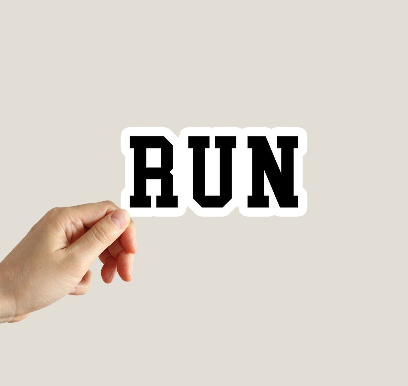 Run Sticker Love Running Sticker Gym StickerWater Bottle Laptop Notebook Sticker