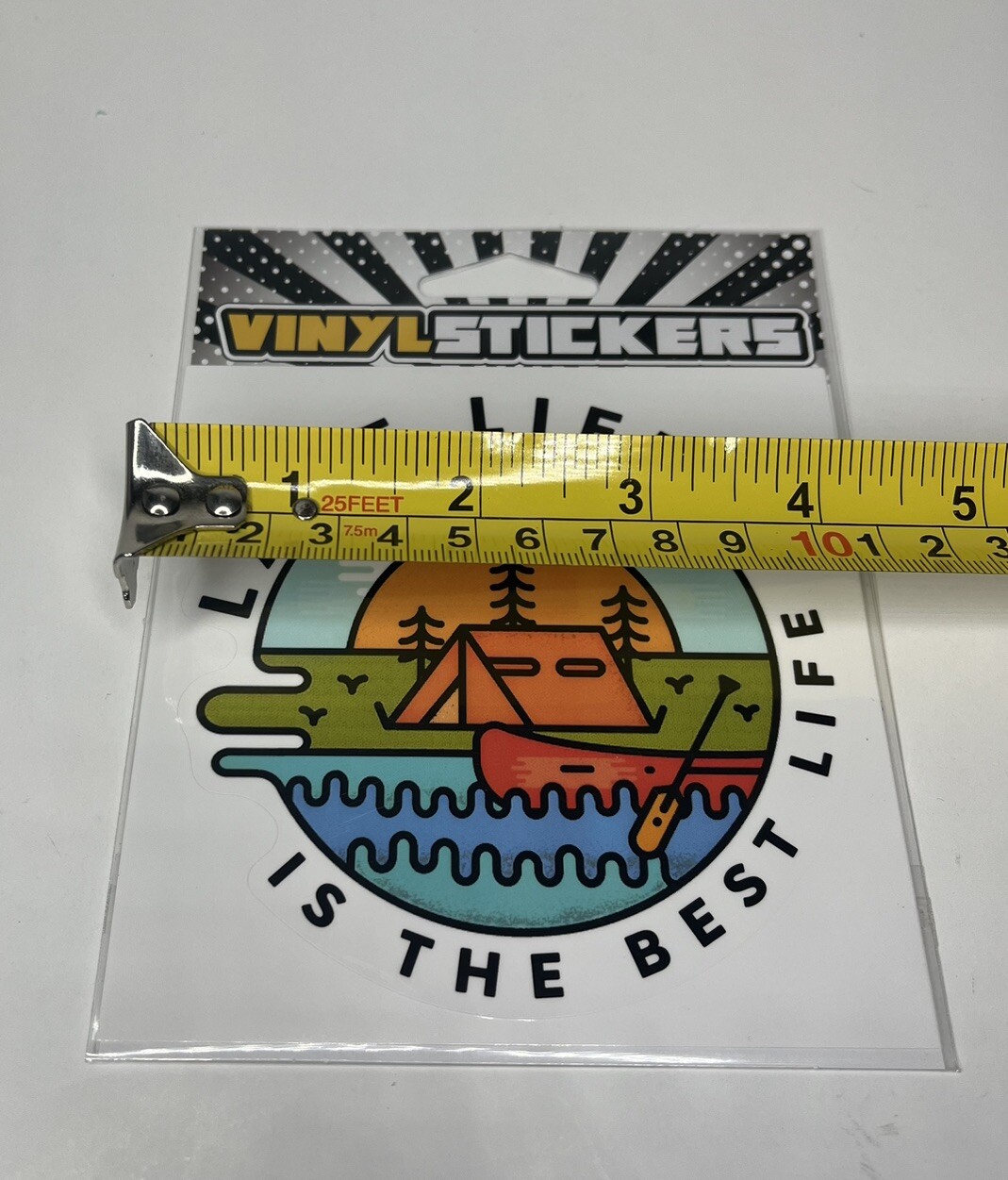 LAKE LIFE IS THE BEST LIFE – Vinyl Sticker – 4.25in x 4.25in