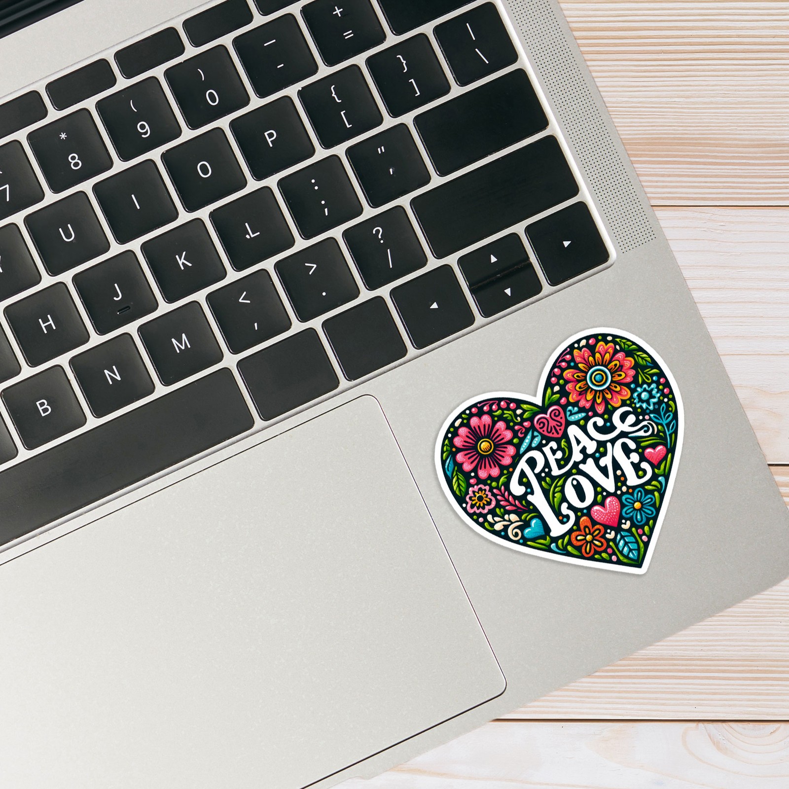 Peace Love Heart – Vinyl Decal Sticker – Car Window Laptop – #236