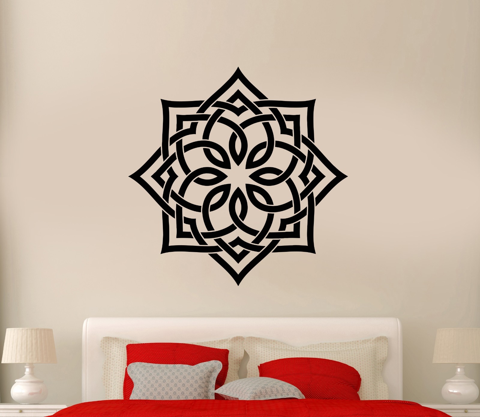 Wall Vinyl Decal Mandala Yoga Zen Meditation Relaxation Relax Bedroom z3934