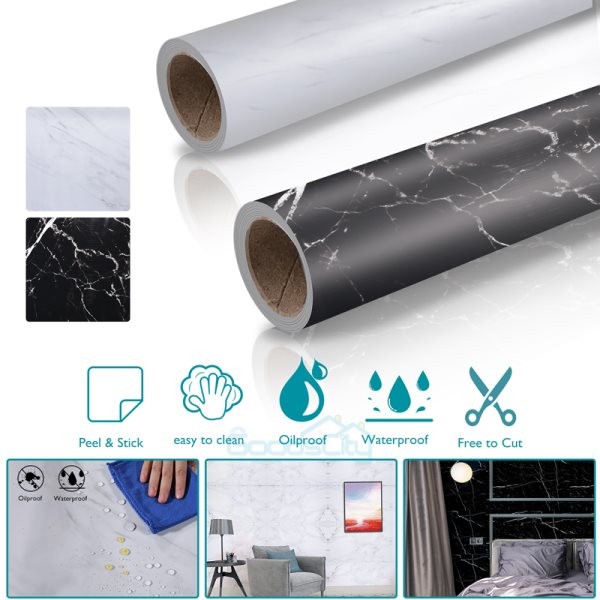 3D Stone Wallpaper Self-Adhesive Contact Paper Brick Peel and Stick Waterproof