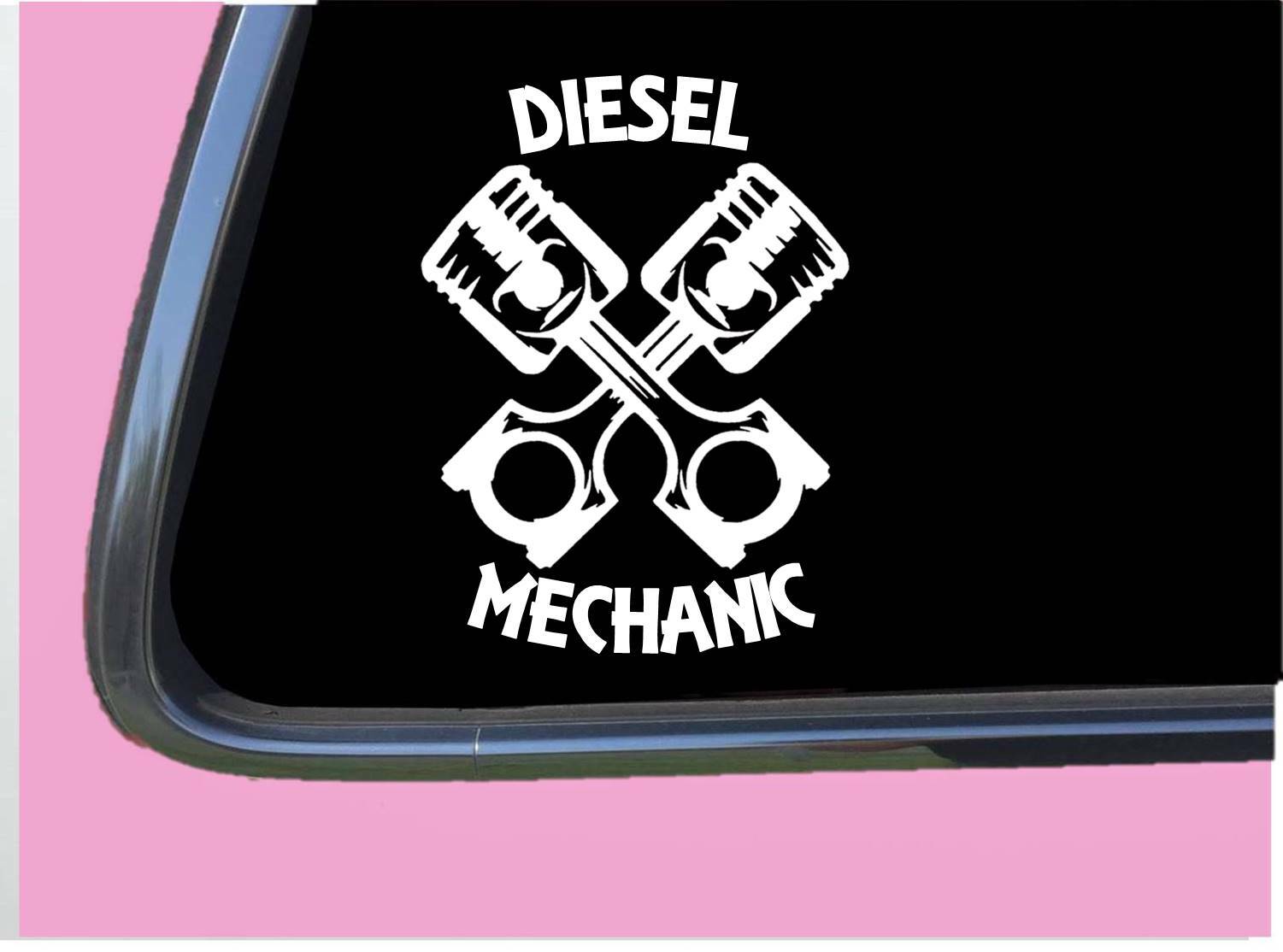 Diesel Mechanic Sticker Decal tp 1361 6 inch truck pistons gear chip turbo gift