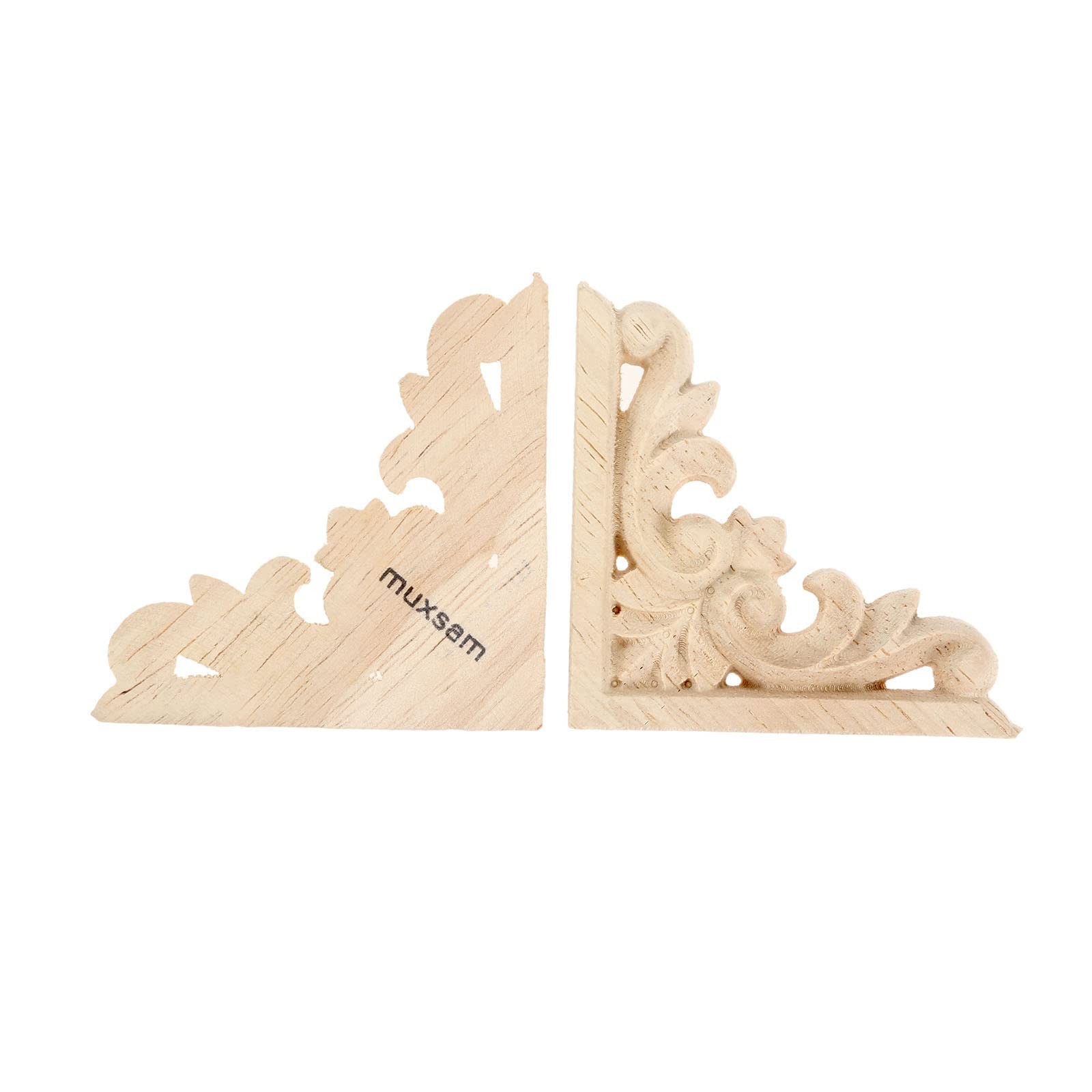 MUXSAM Furniture Applique, 2.36 x inches, Natural Wood