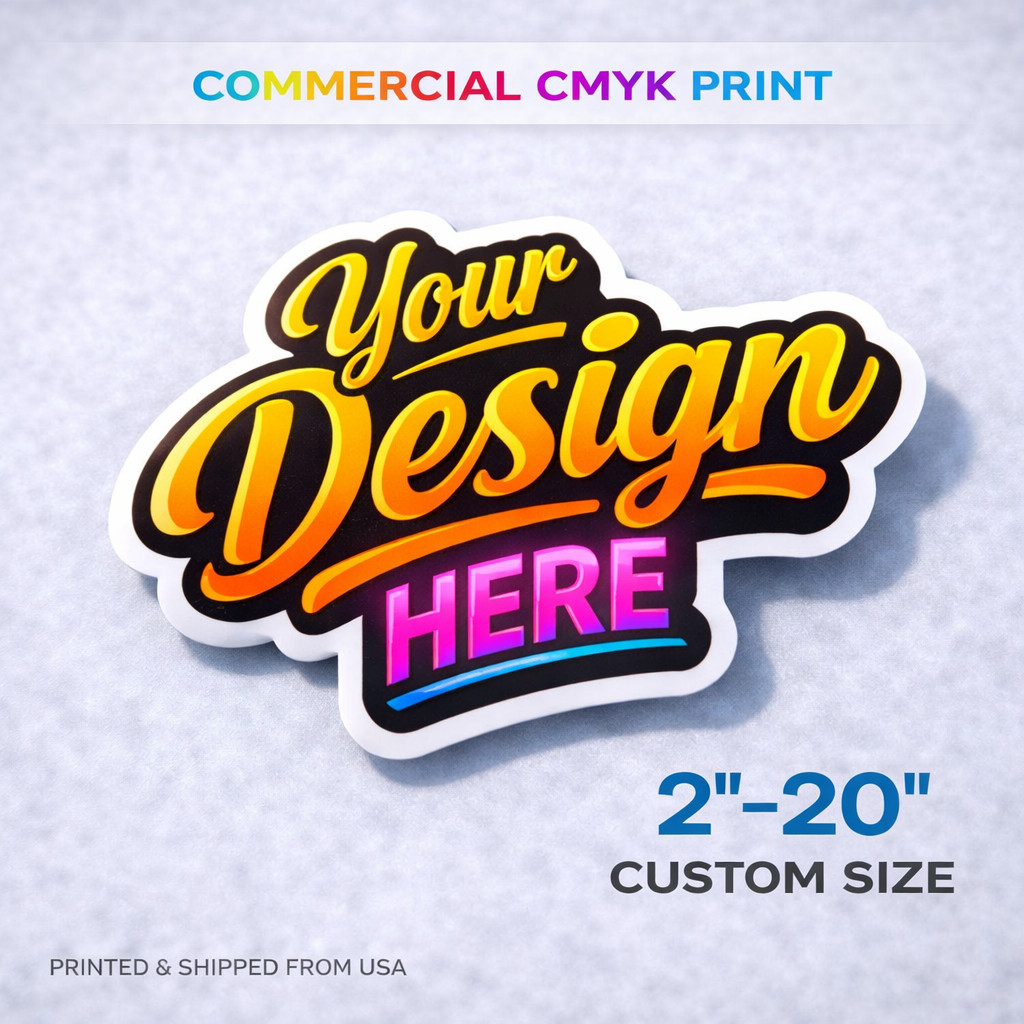 Custom Business Logo Stickers | Full Color Vinyl Waterproof 2"-20"