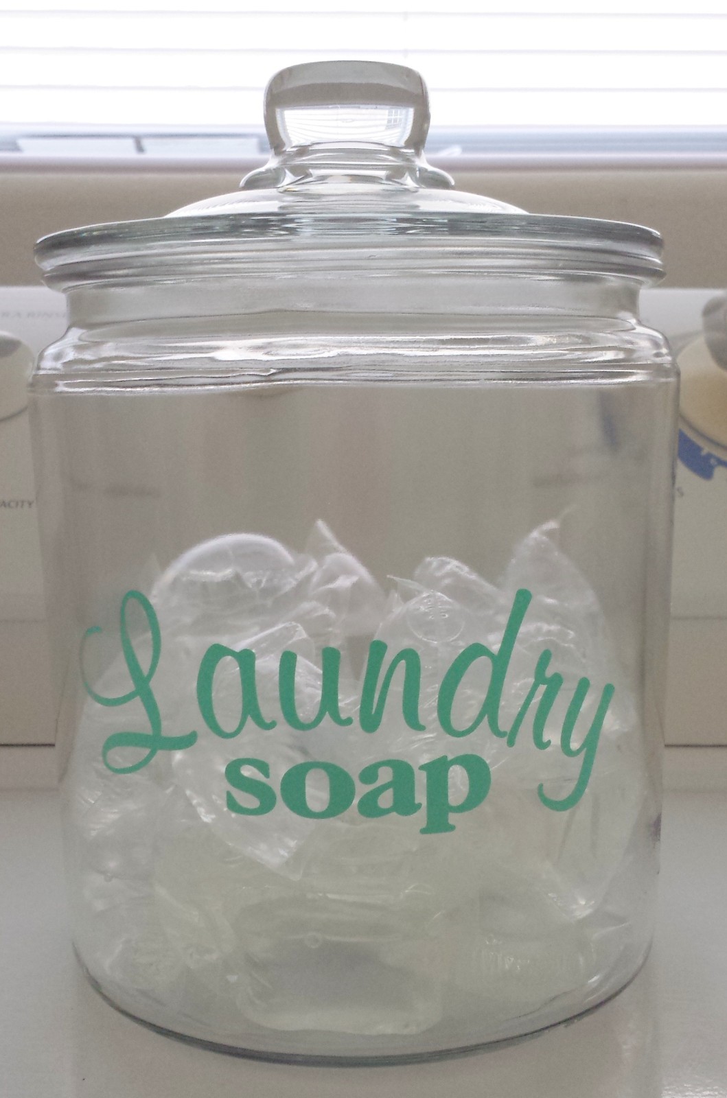 Laundry Soap Home Organization Vinyl Decal Sticker Label