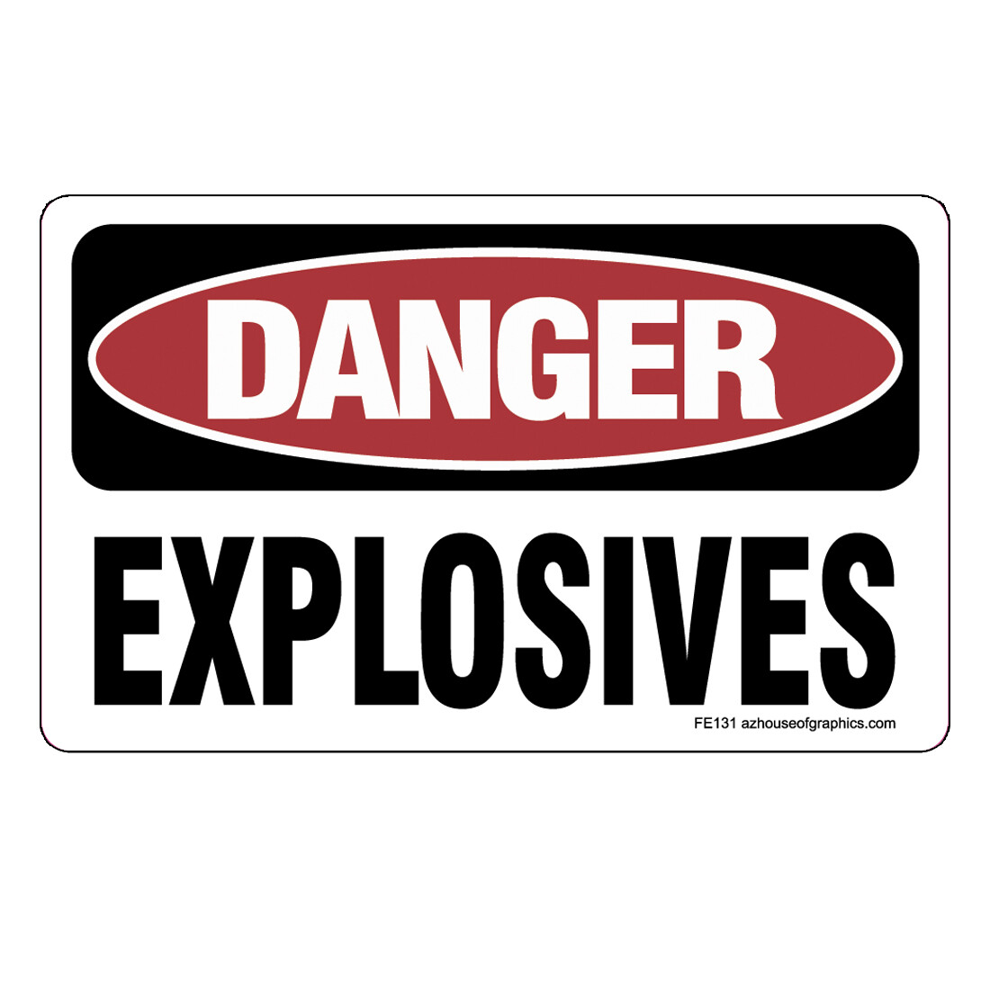 DANGER Explosive Stickers – Safety vinyl decal sign caution danger Warning FE131