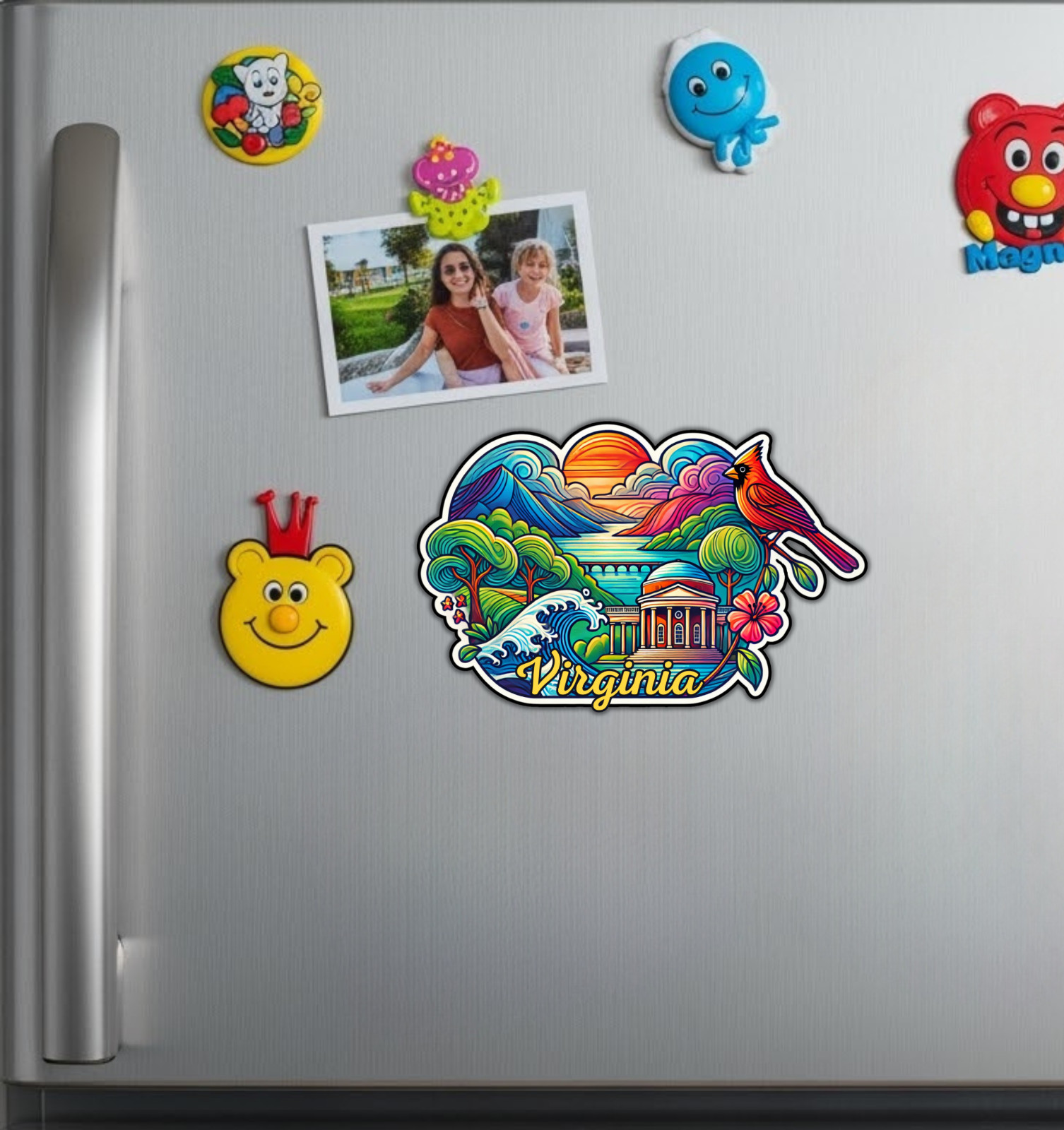 Virginia Fridge Magnet or Laptop Sticker