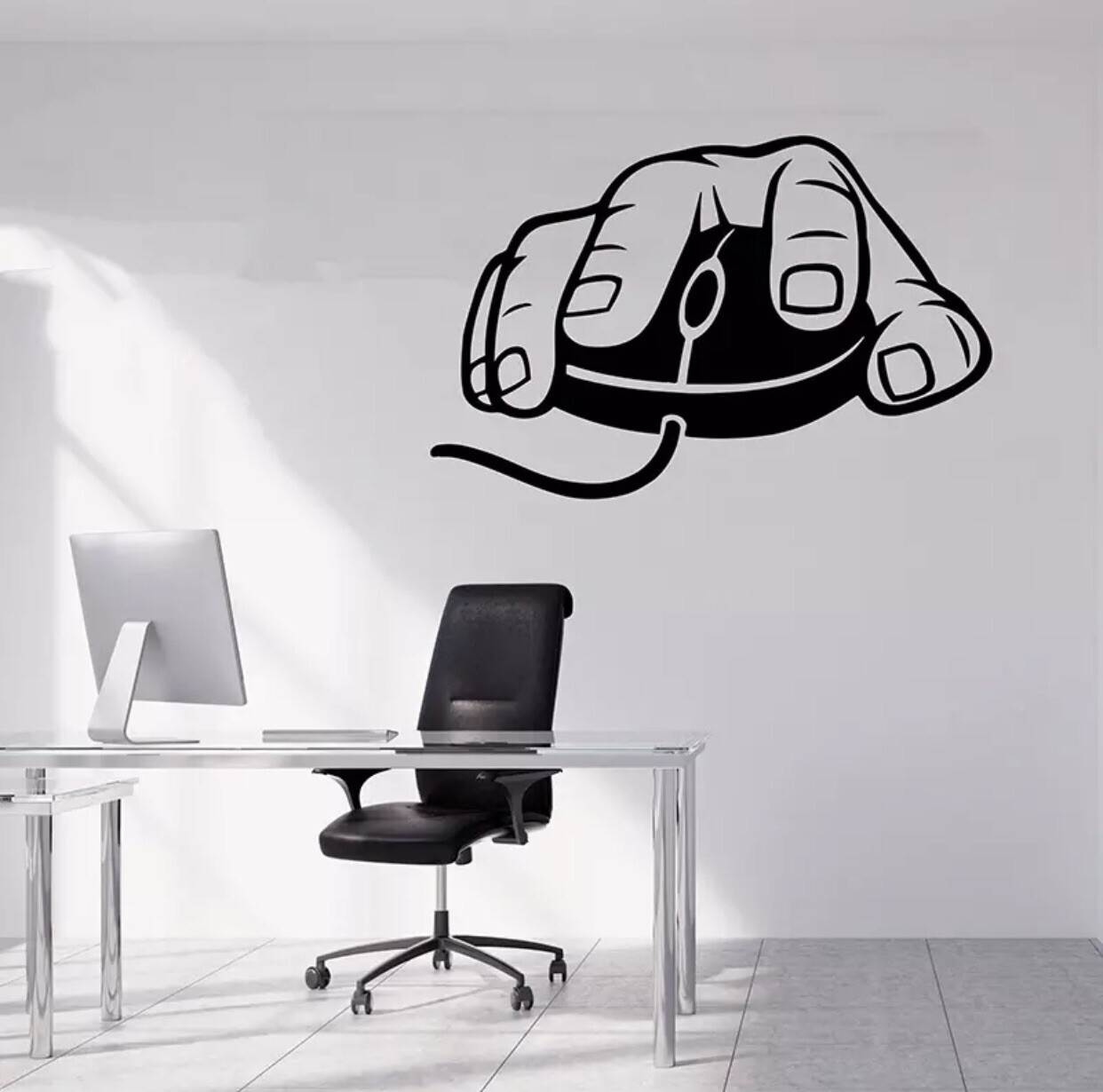 PC Gamer Hands Mouse Video Game Controller Decal Wall Decal Door Sticker Sale