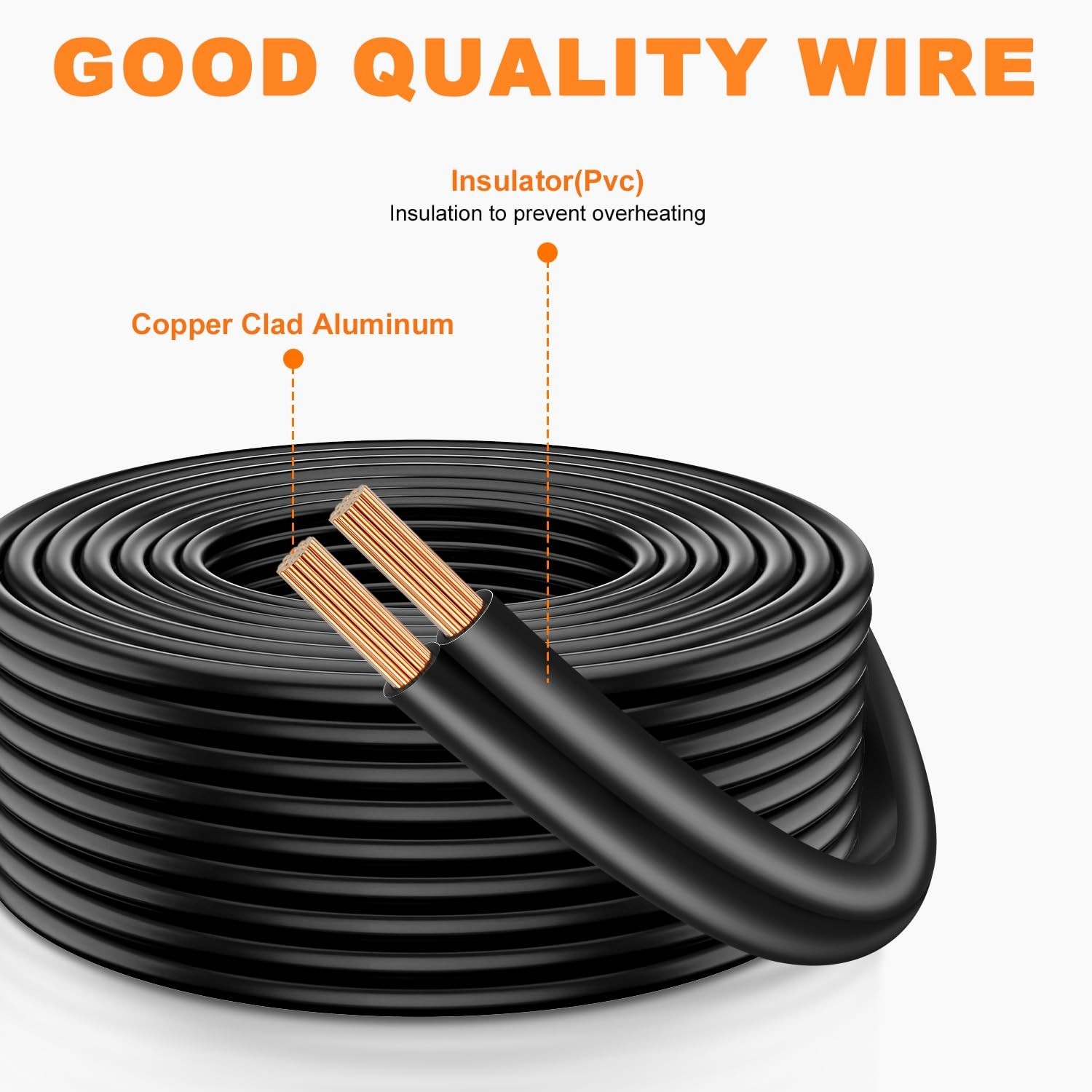 12/2 Low Voltage Landscape Wire 250FT Outdoor Landscape Lighting Cable 12 Gauge