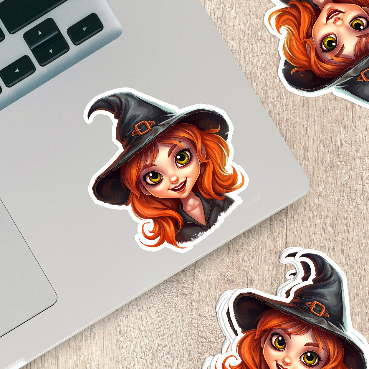 Happy Witch Vinyl Sticker – Spreading Smiles and Magic Everywhere