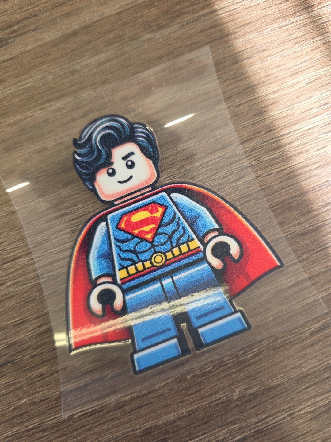 Lego Superman Figurine UVDTF Decal Made In USA Waterproof