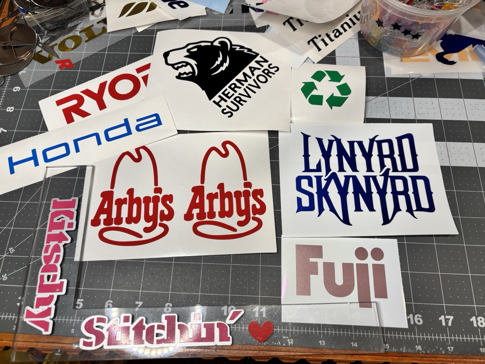 TWO Canon Logo Die Cut Vinyl Decals Car Truck Glass, Etc Photography Electronics