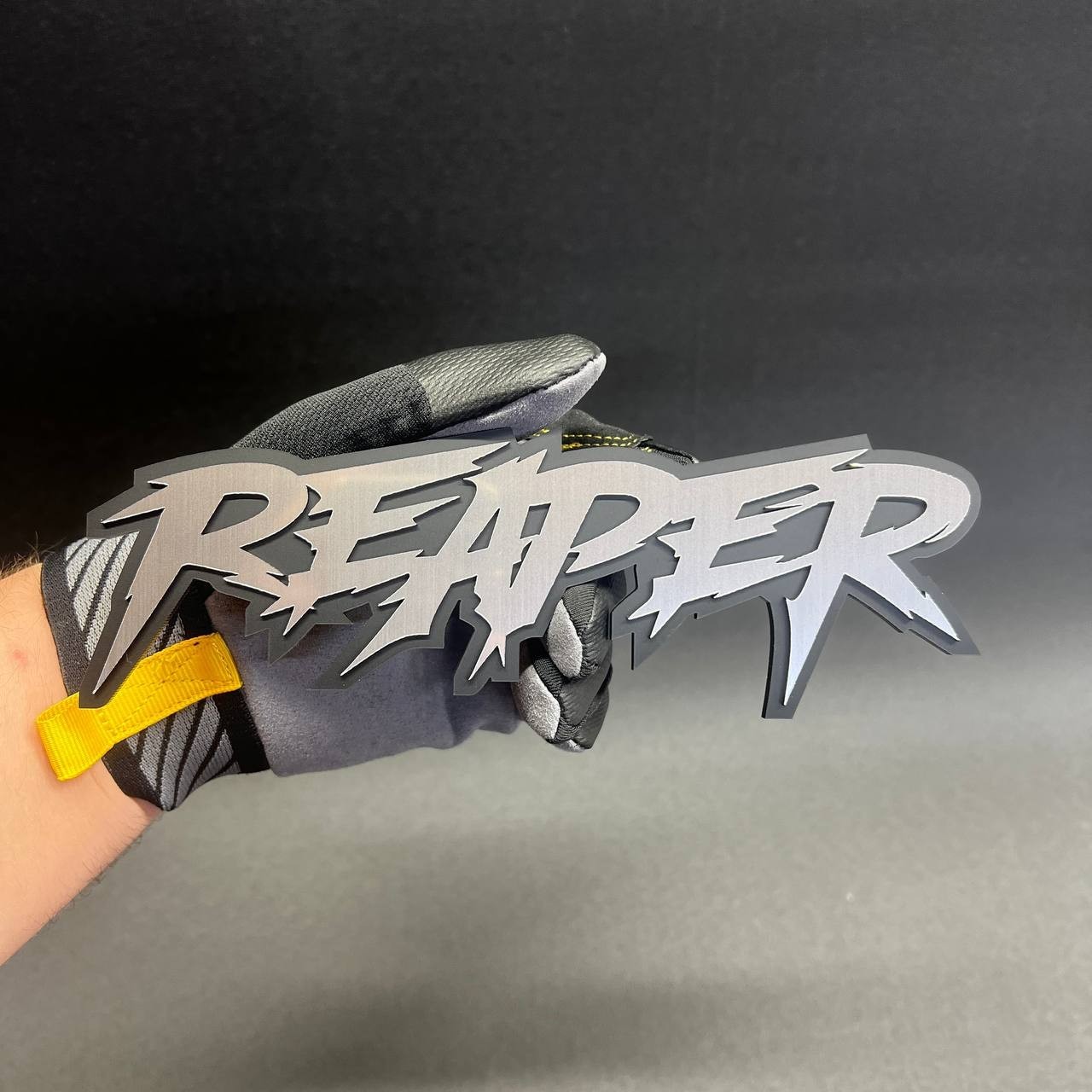 1X REAPER Custom 3D Text Car Badge Fender Emblem Tailgate Toolbox Decal