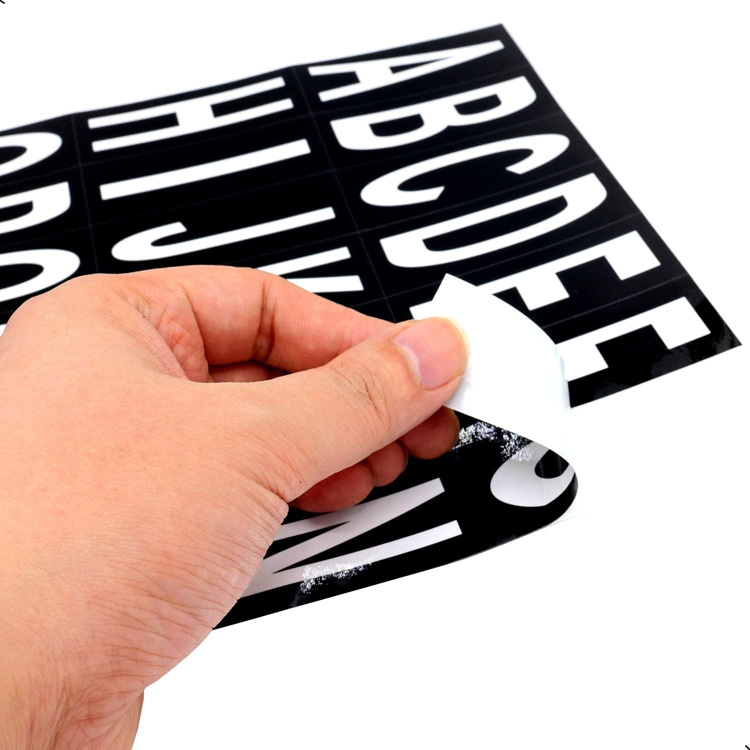 10 Sheet 3 Inch Mailbox Numbers and Letters Cut Classic Style Self-Adhesive Viny