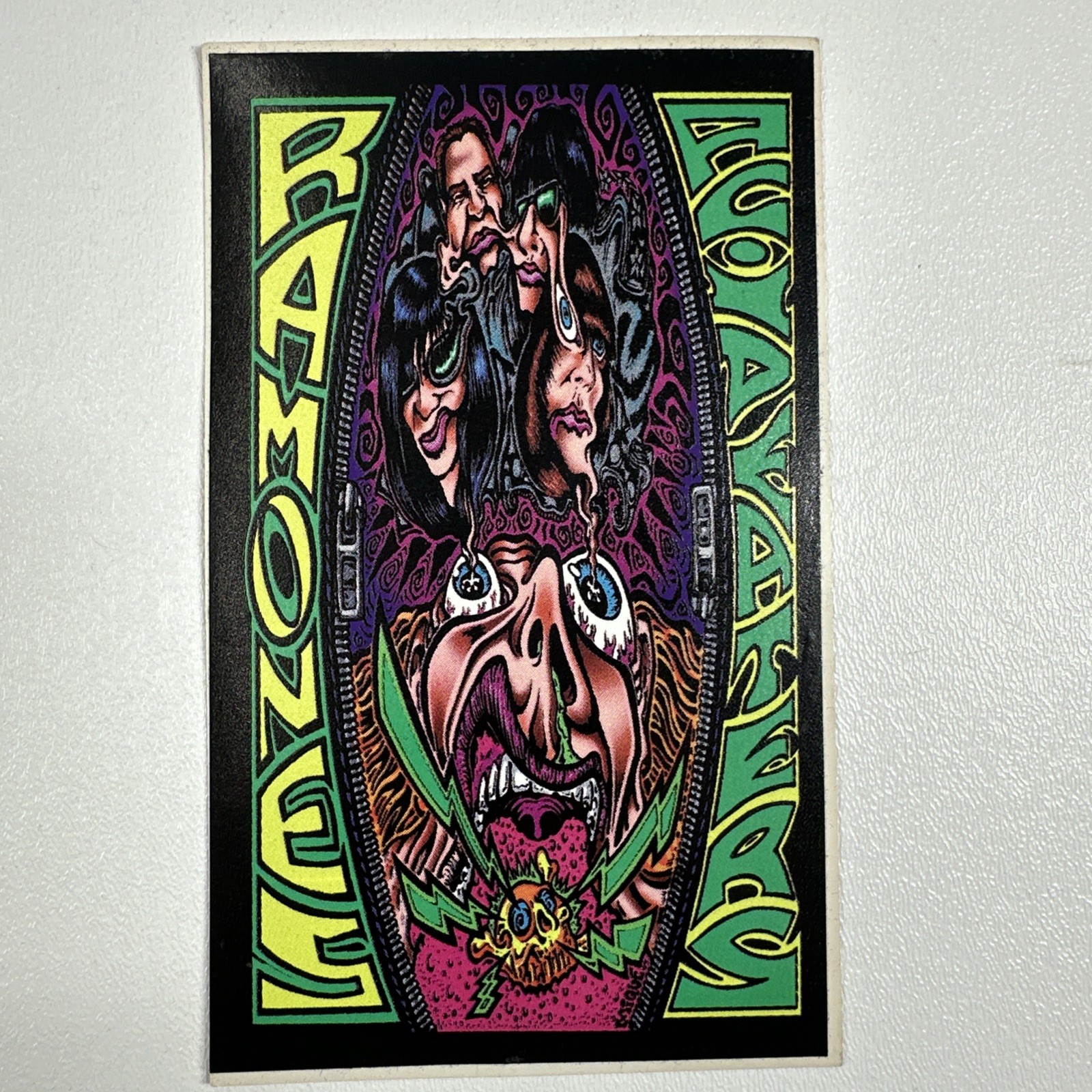 Vintage The Ramones ACID EATERS Stickers Punk Rock 6" x 3.5"