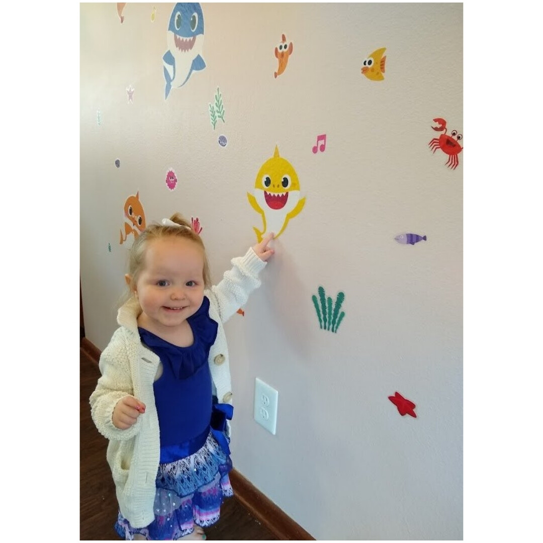 Baby Shark Wall Stickers Party Supplies Decorations Decals 39 Reusable Pink Fong