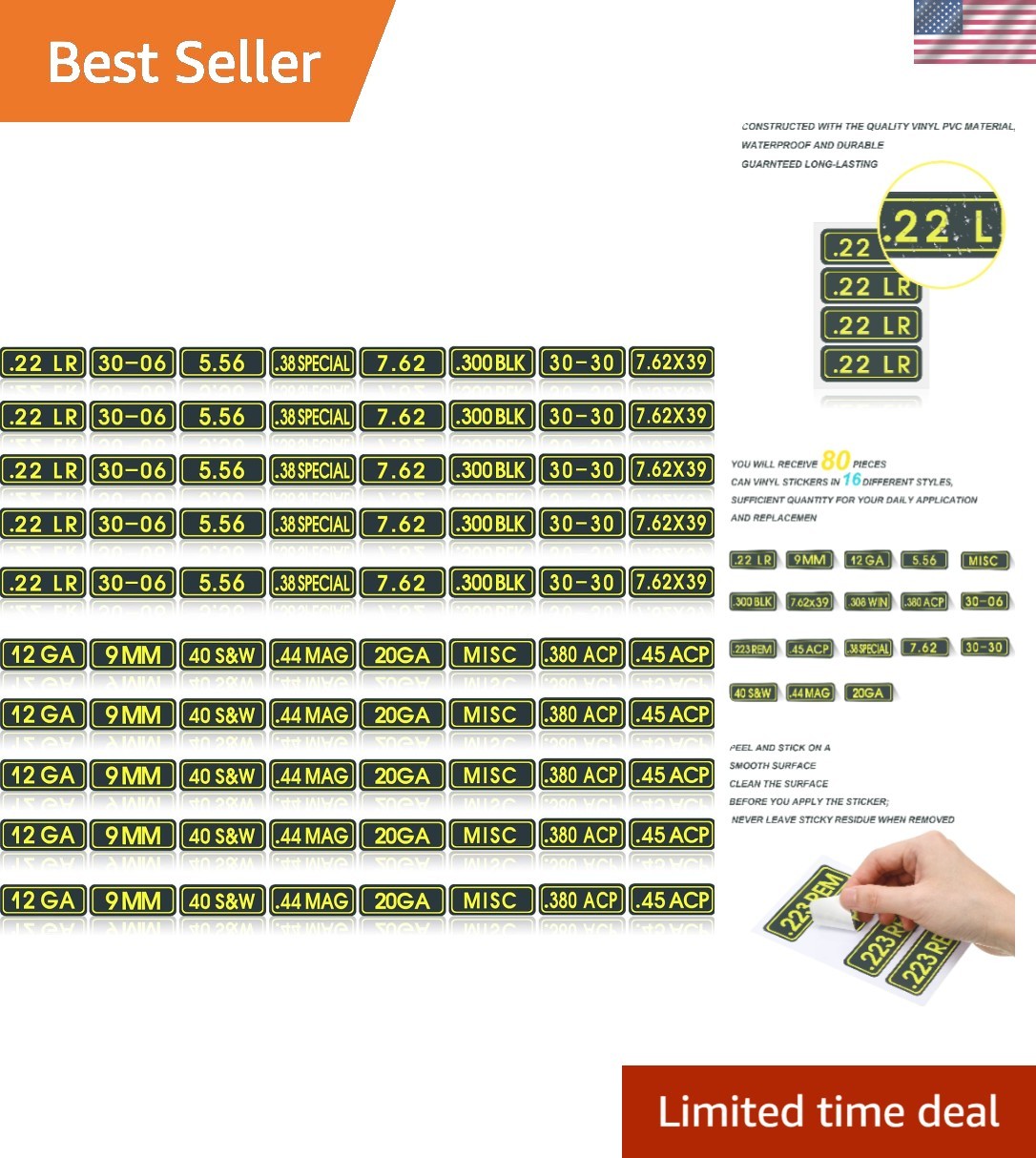 Personalized Organization – 80-Piece Vinyl Can Label Stickers with Clear Print