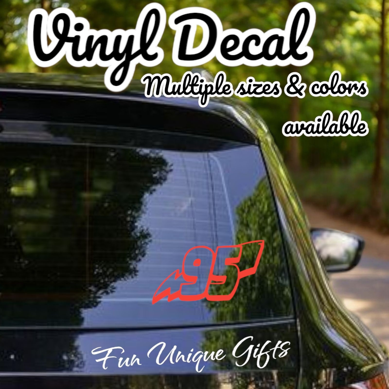 Cars Lightning McQueen 95 Vinyl Decal Sticker -Multiple Colors & Sizes FREE SHIP