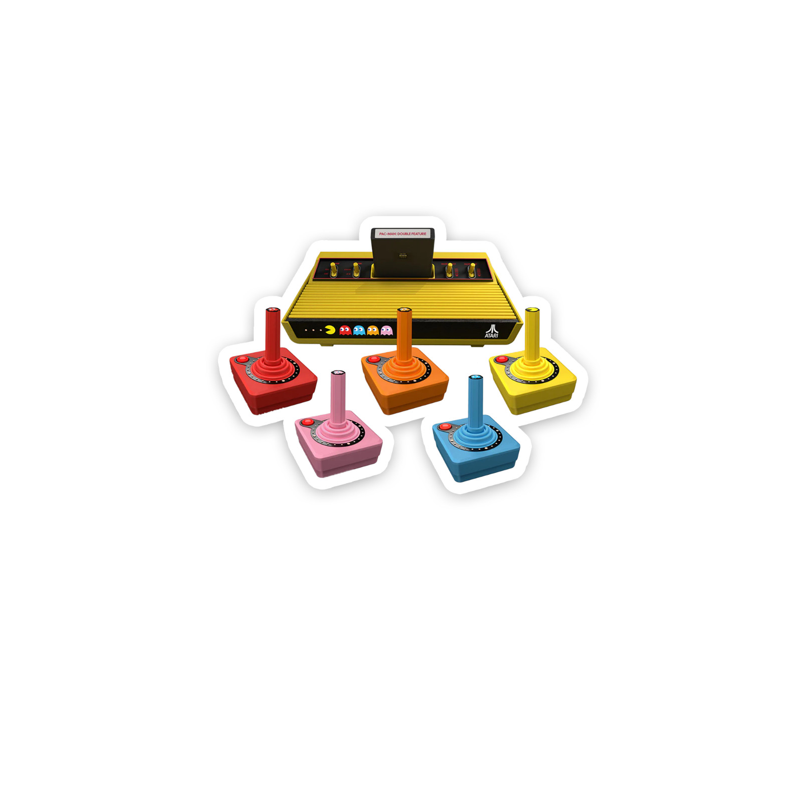 Atari Console Sticker 4 inch Retro Gaming Flashback High Resolution Decal PacMan