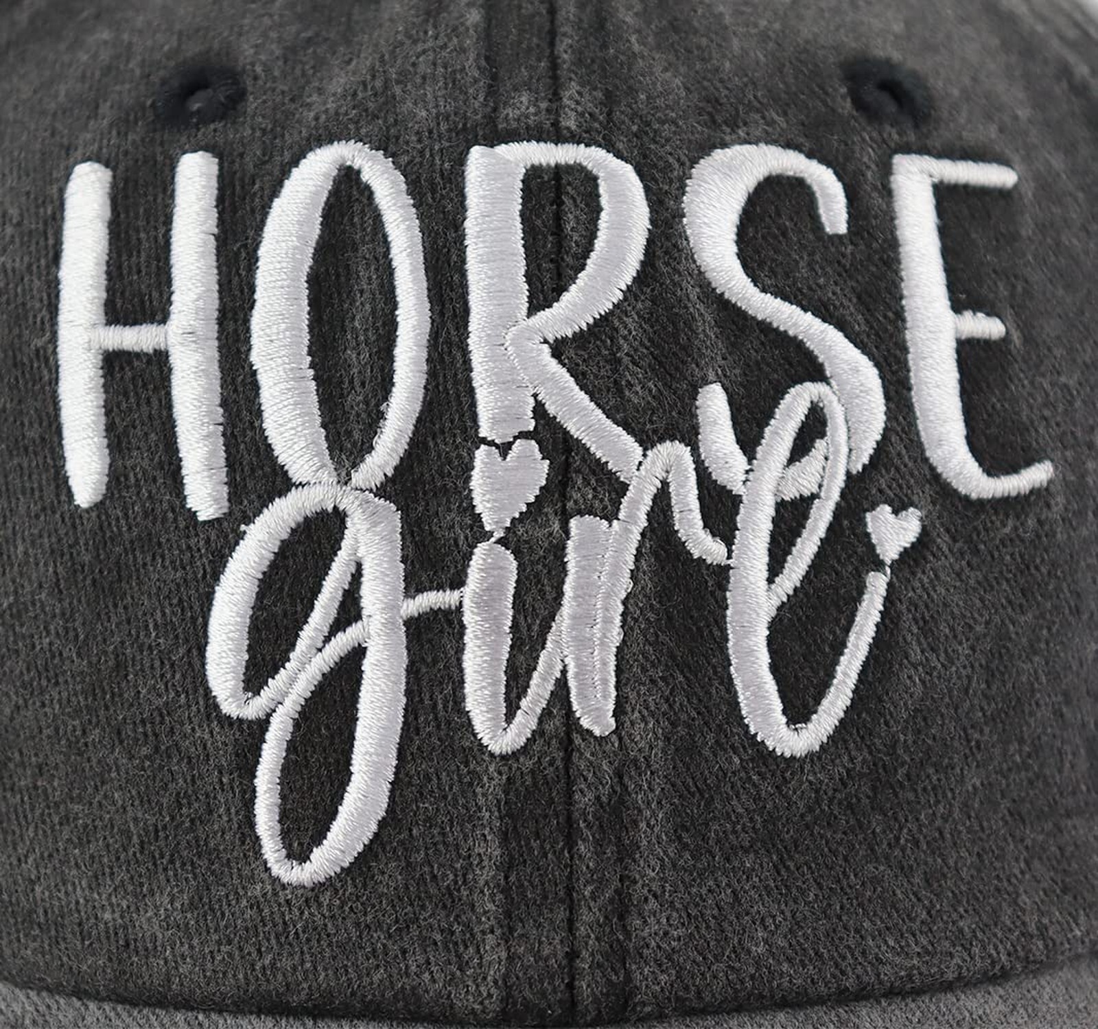 Horse Girl Hat for Women, Funny Adjustable Cotton Embroidered Horse Lover Bas…