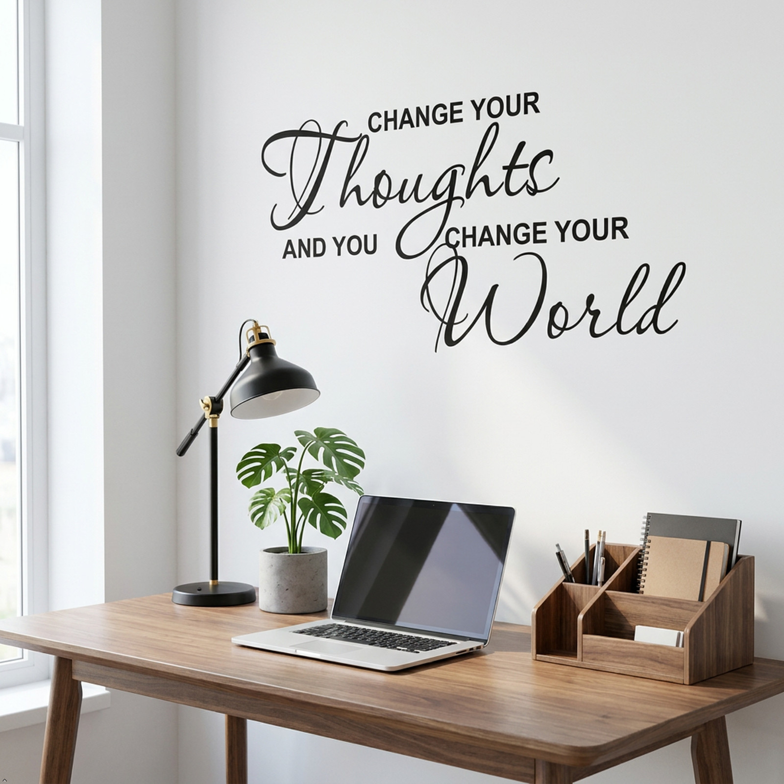 Change Your Thoughts Vinyl Wall Art Inspirational Quotes and Saying