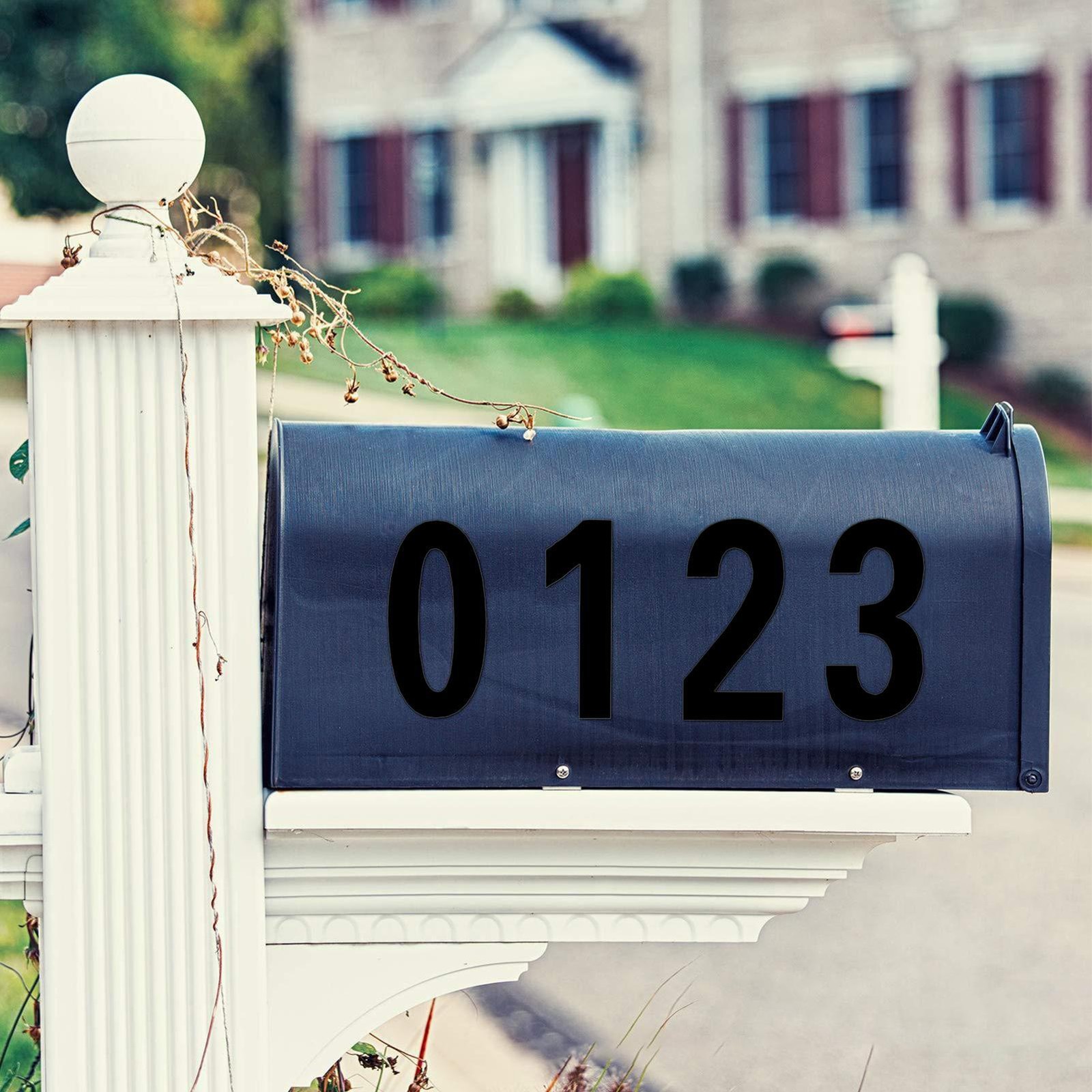 NEW License Plate Number Reflective Invisible Digital Sticker for Home Vehicle